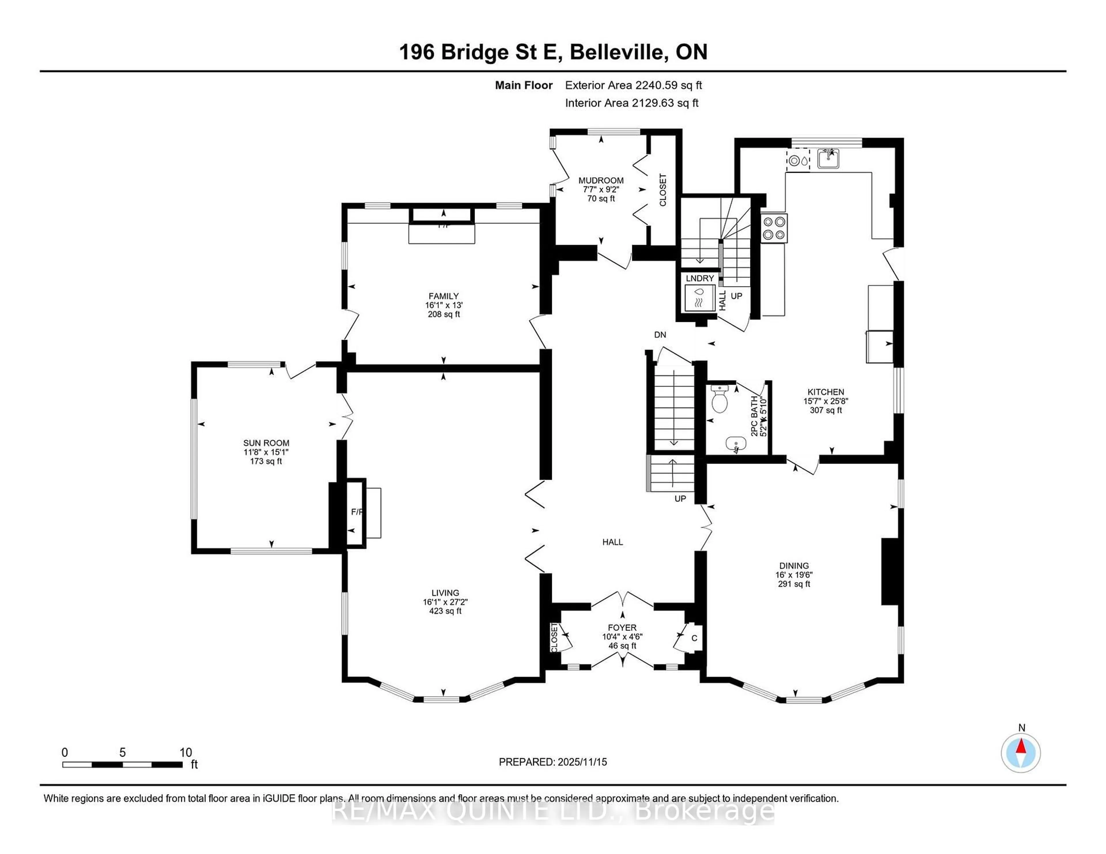 Floor plan for 196 Bridge St, Belleville Ontario K8N 1N6