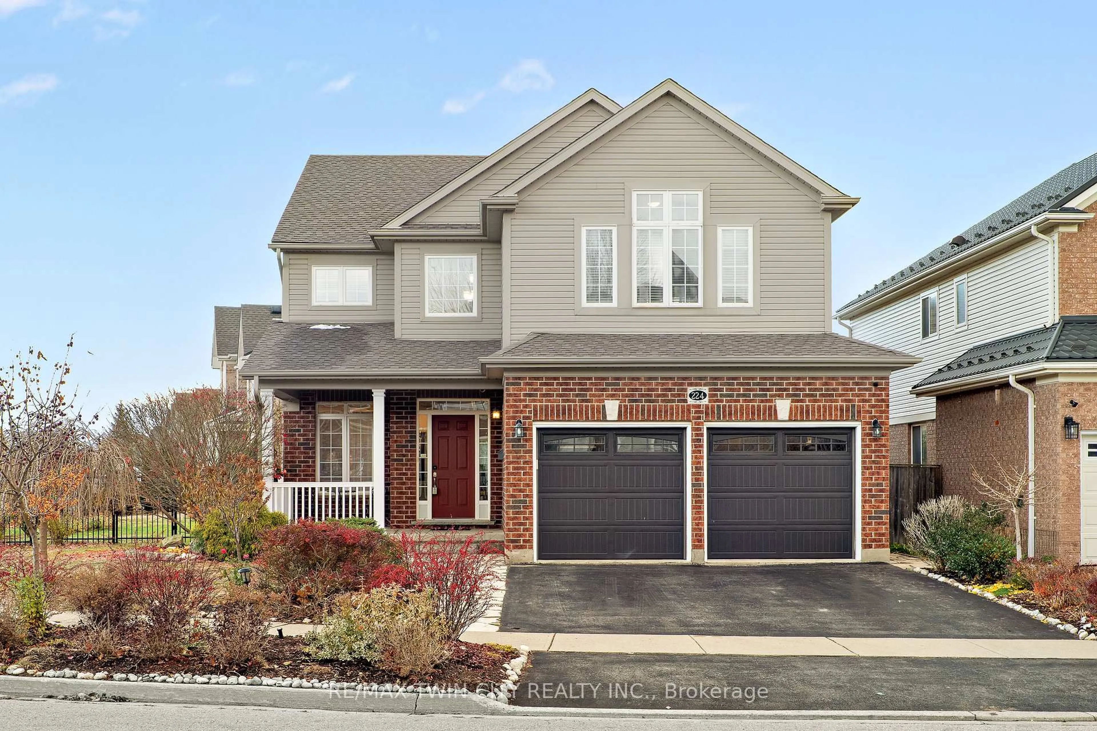 Home with brick exterior material, street for 224 Ridgemere Crt, Kitchener Ontario N2P 2V5