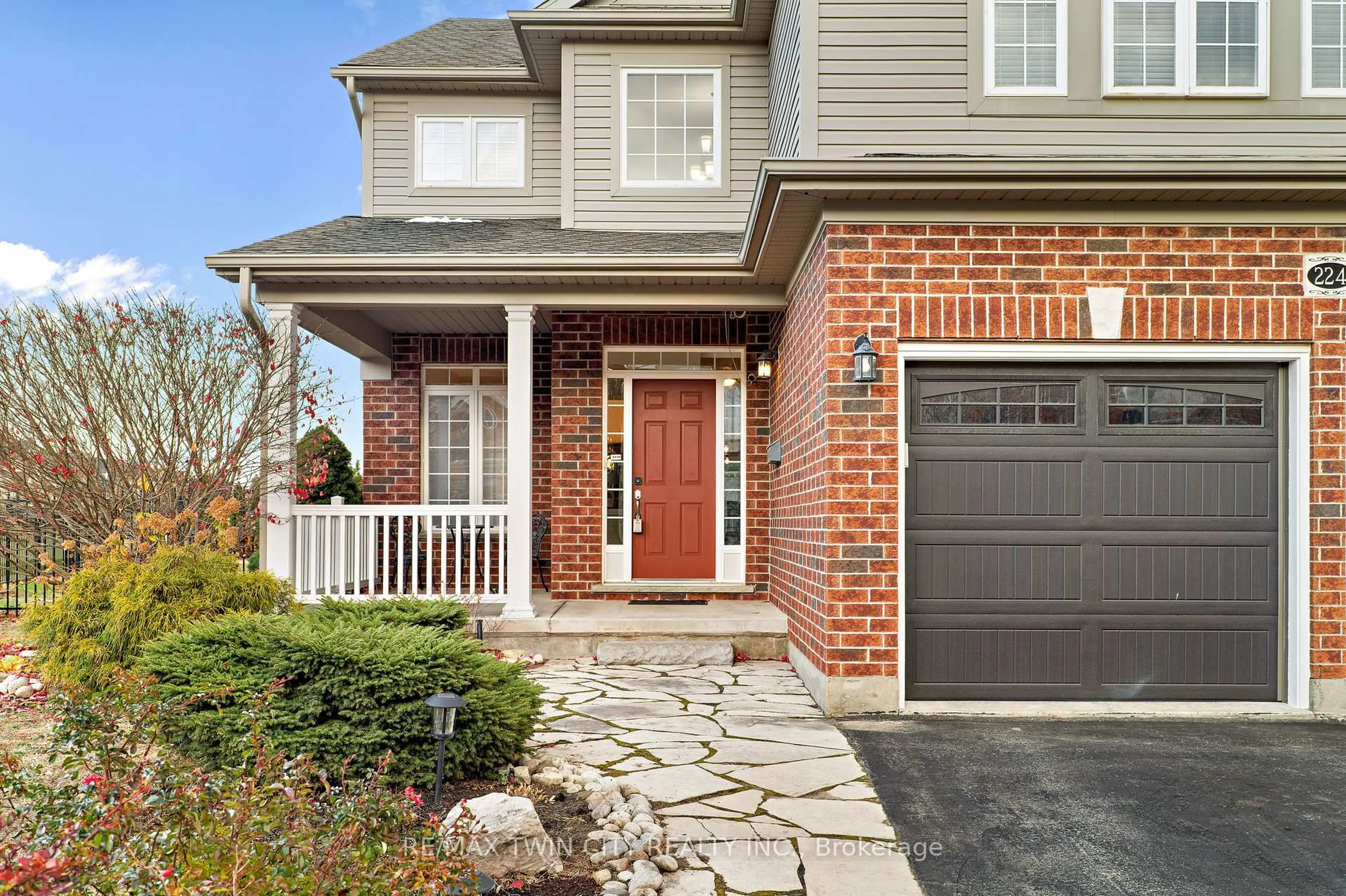 Home with brick exterior material, street for 224 Ridgemere Crt, Kitchener Ontario N2P 2V5