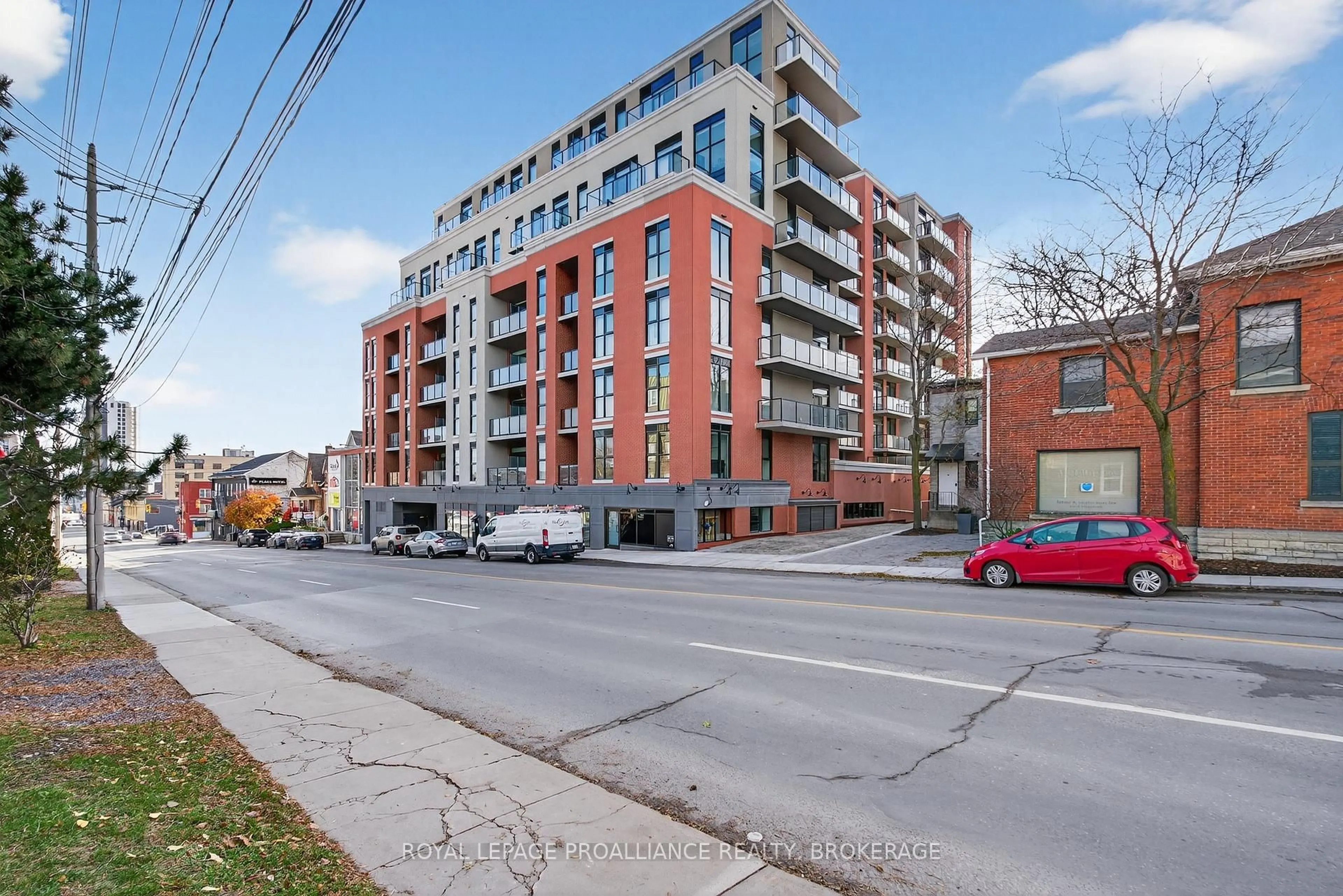 A pic from outside/outdoor area/front of a property/back of a property/a pic from drone, street for 223 Princess St #217, Kingston Ontario K7L 1B3