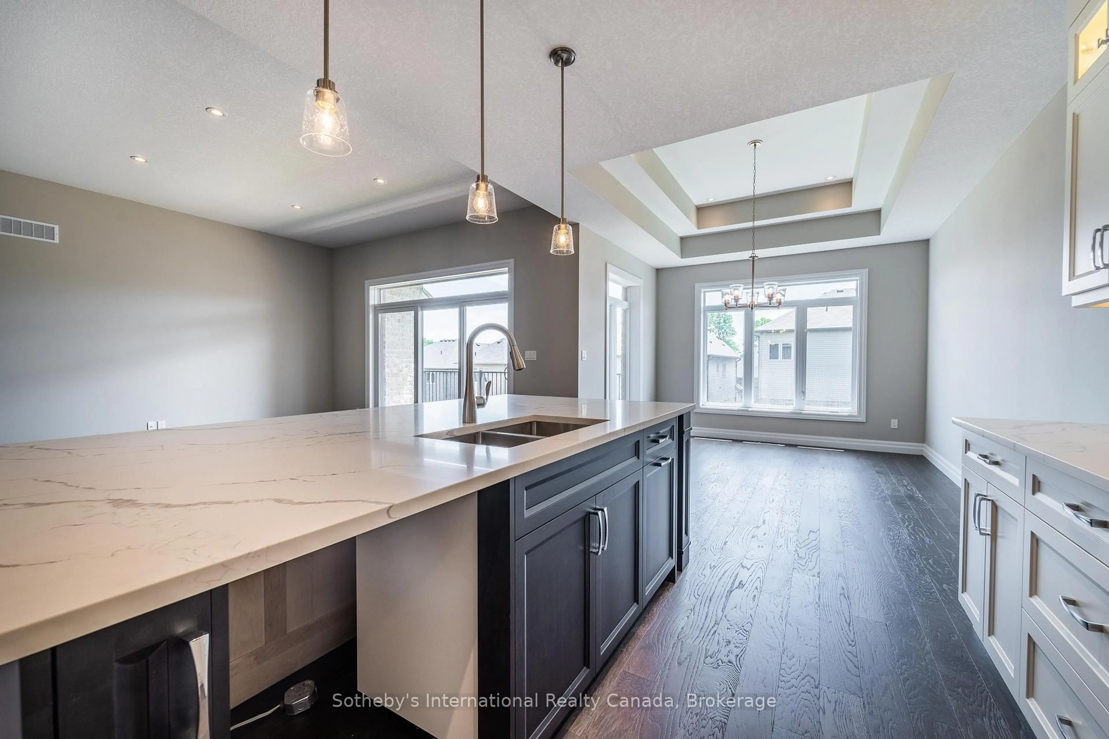 Open concept kitchen, unknown for 77 Cedar St, Brant Ontario N3L 4G1