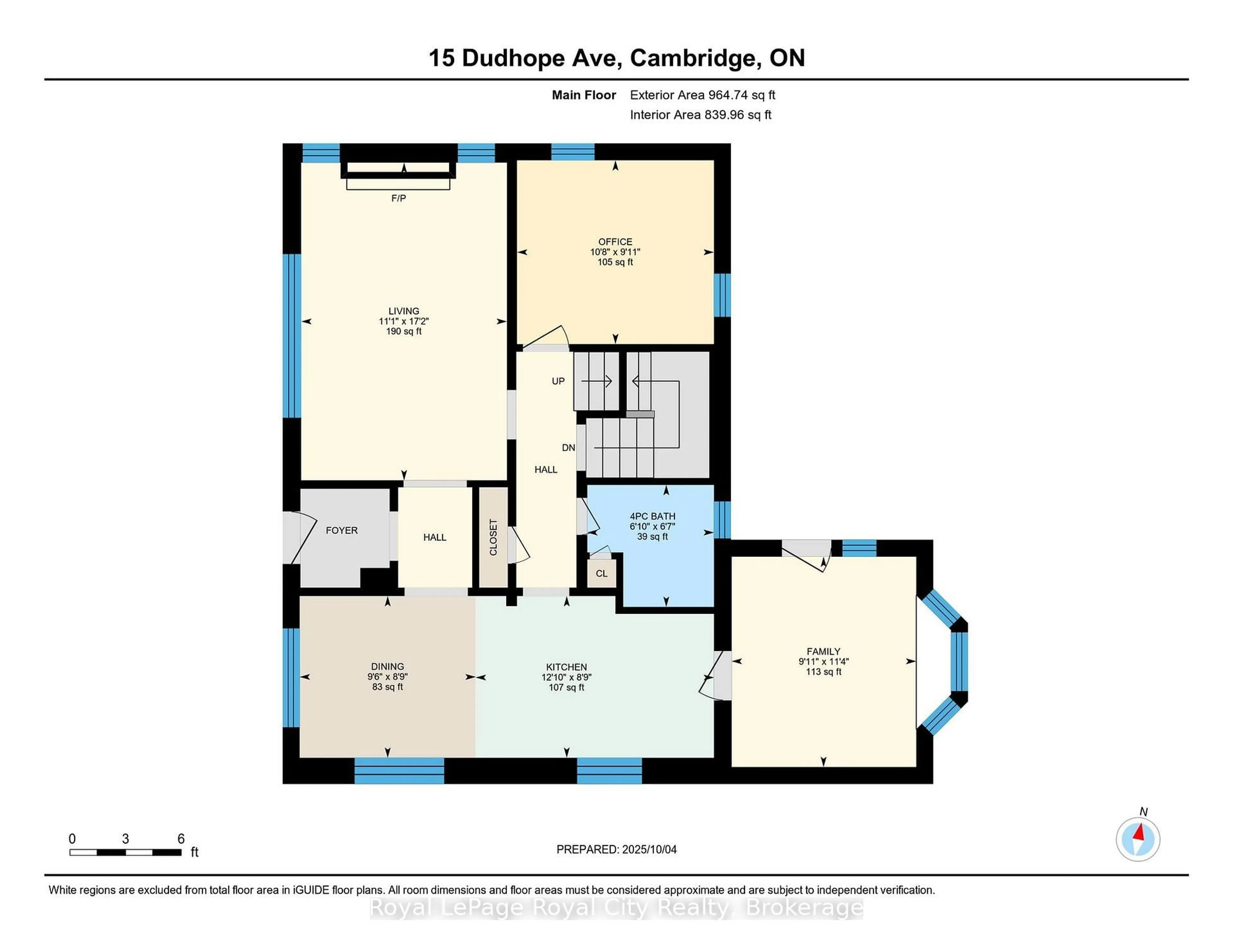 Floor plan for 15 Dudhope Ave, Cambridge Ontario N1R 4T2