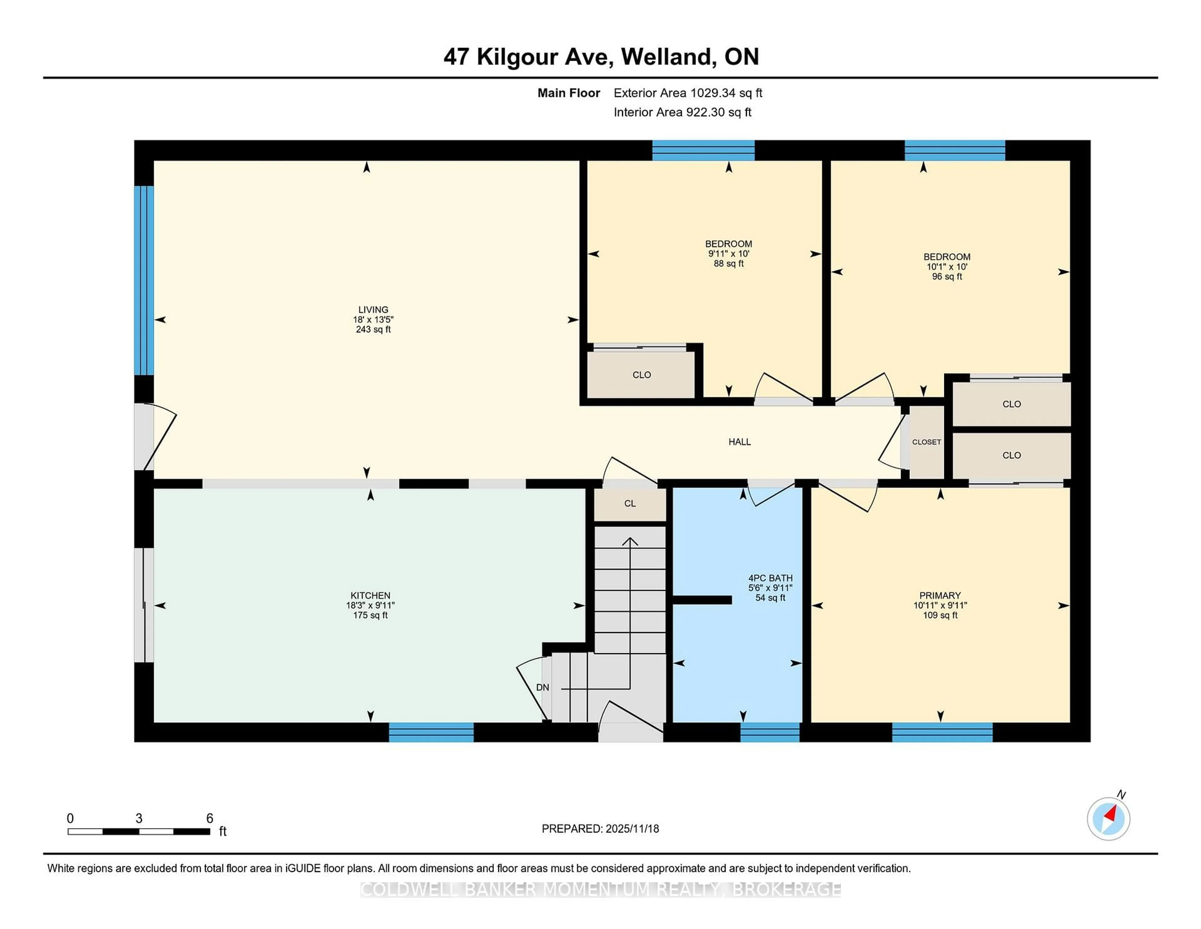 Floor plan for 47 Kilgour Ave, Welland Ontario L3C 2P8