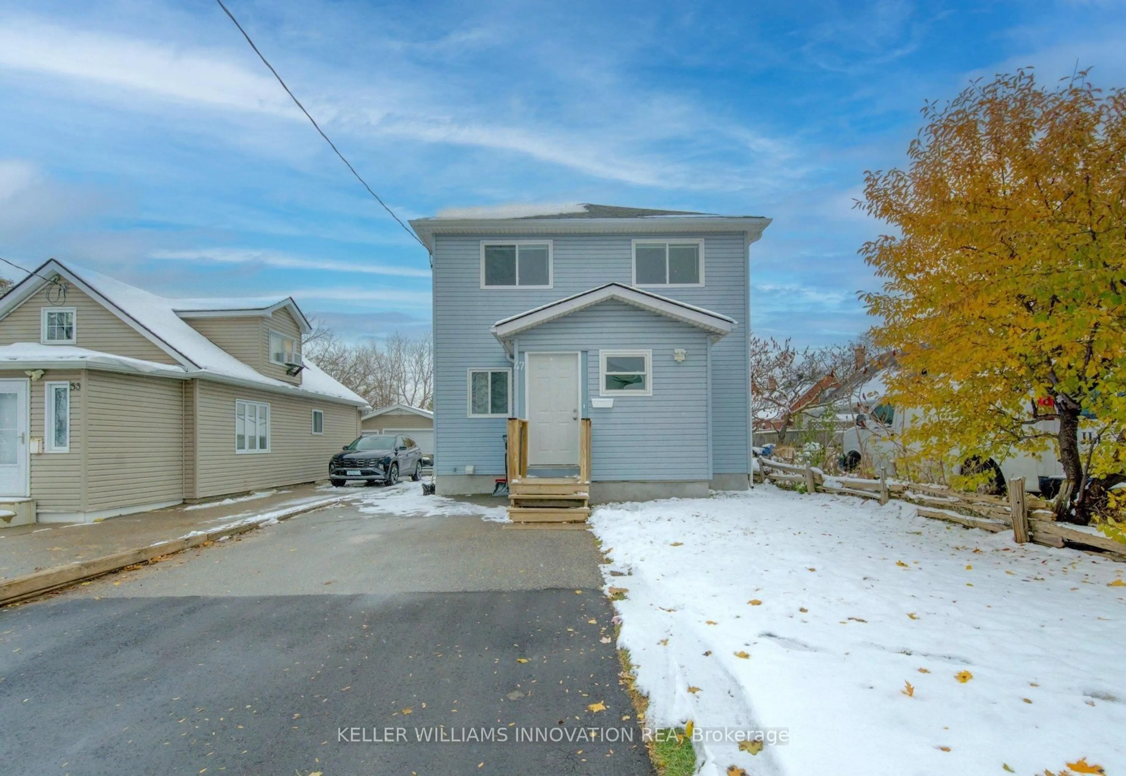 A pic from outside/outdoor area/front of a property/back of a property/a pic from drone, street for 47 Broadview Ave, Kitchener Ontario N2A 1X8