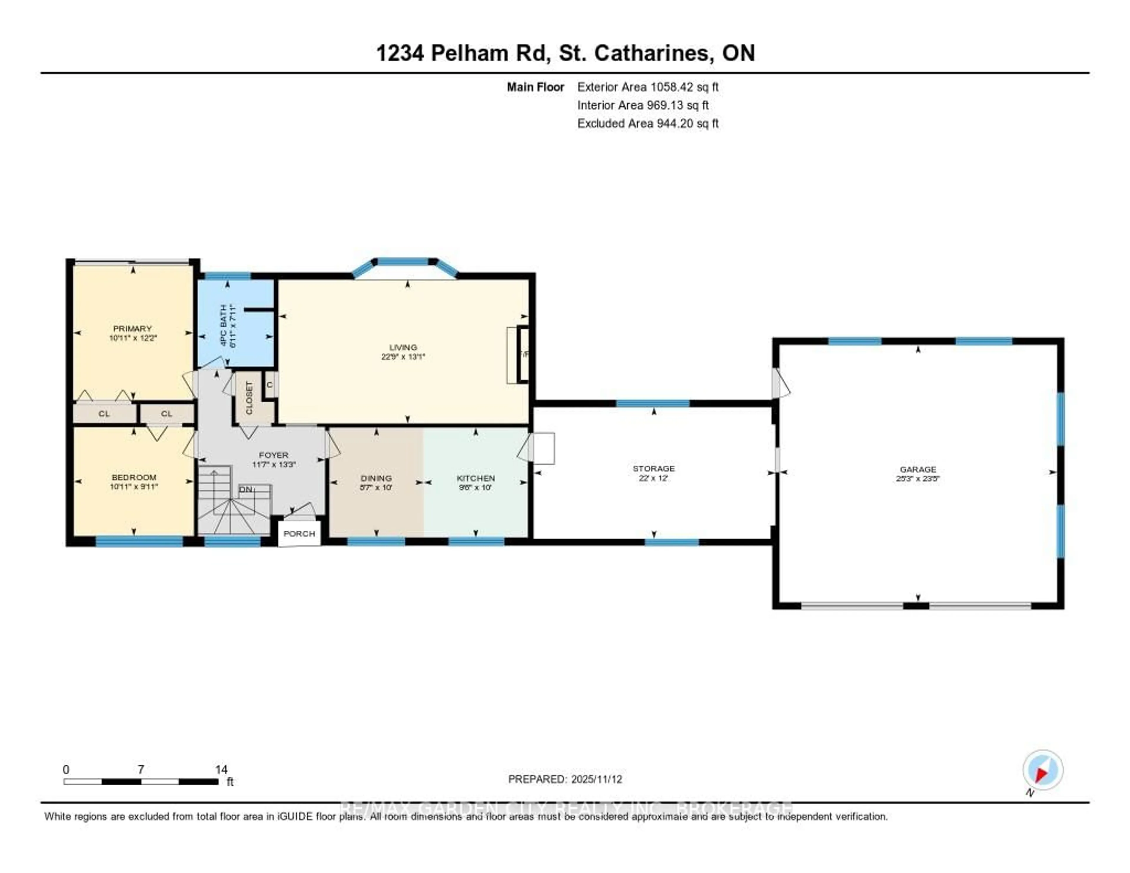 Floor plan for 1234 Pelham Rd, St. Catharines Ontario L2R 6P7