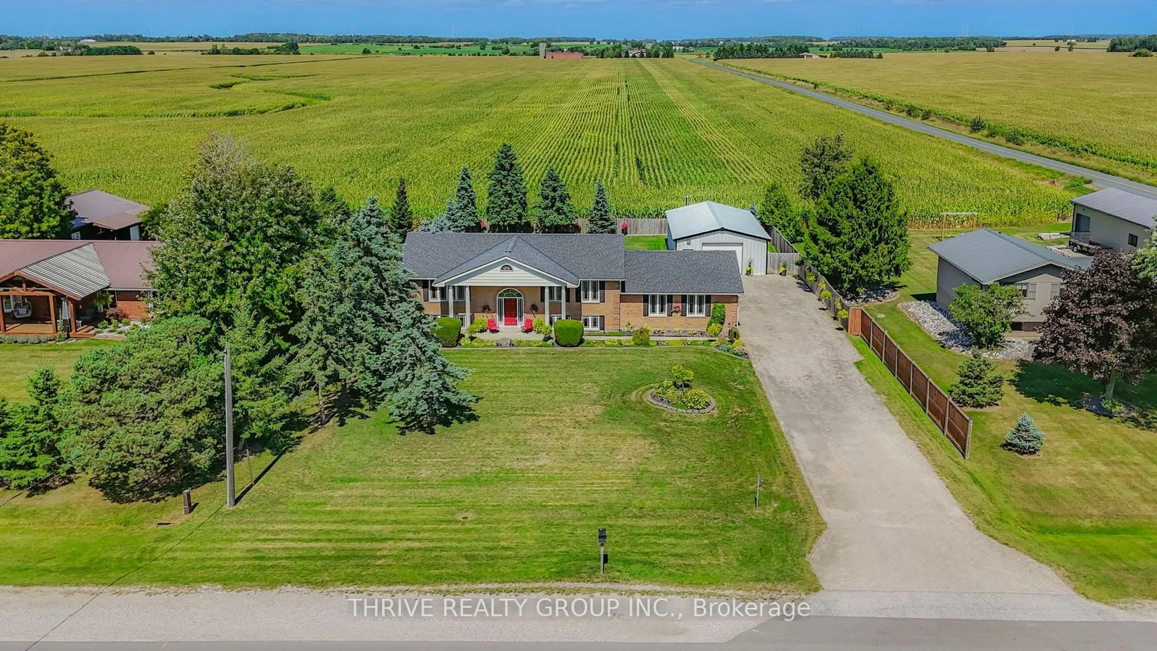 A pic from outside/outdoor area/front of a property/back of a property/a pic from drone, water/lake/river/ocean view for 48118 Ron Mcneil Line, Malahide Ontario N5H 2R6