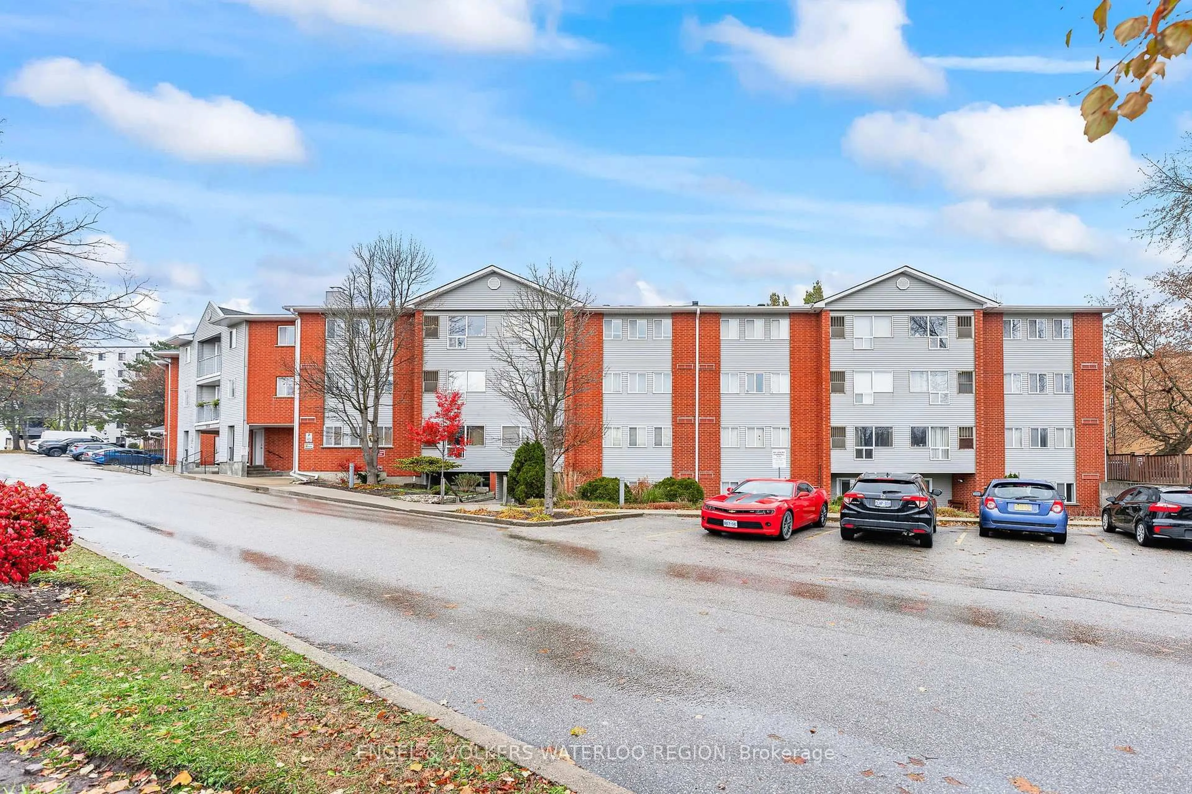 A pic from outside/outdoor area/front of a property/back of a property/a pic from drone, unknown for 500 Westmount Rd #410, Kitchener Ontario N2M 5M9