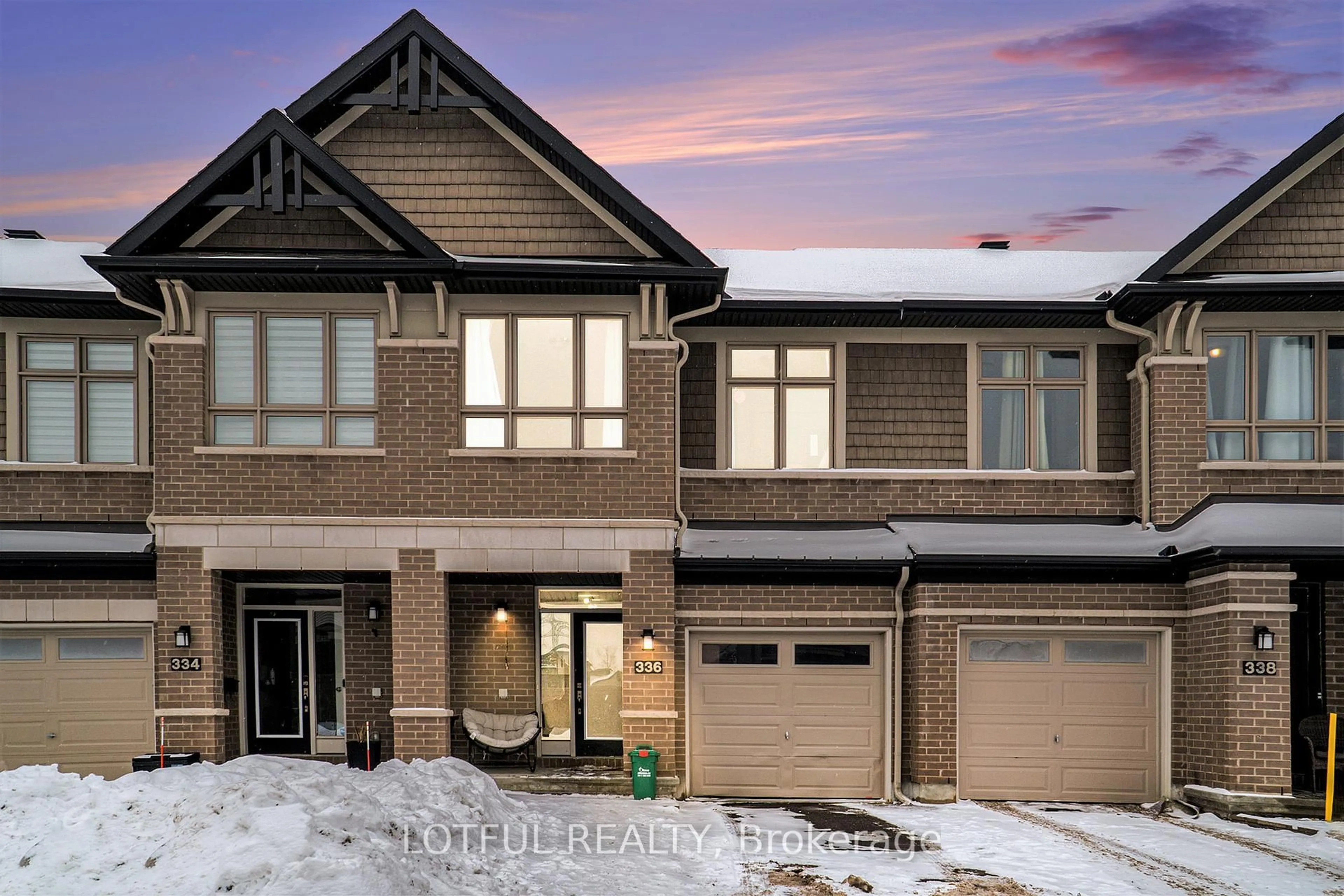 Home with brick exterior material, street for 336 Rainrock Cres, Ottawa Ontario K1W 0J6