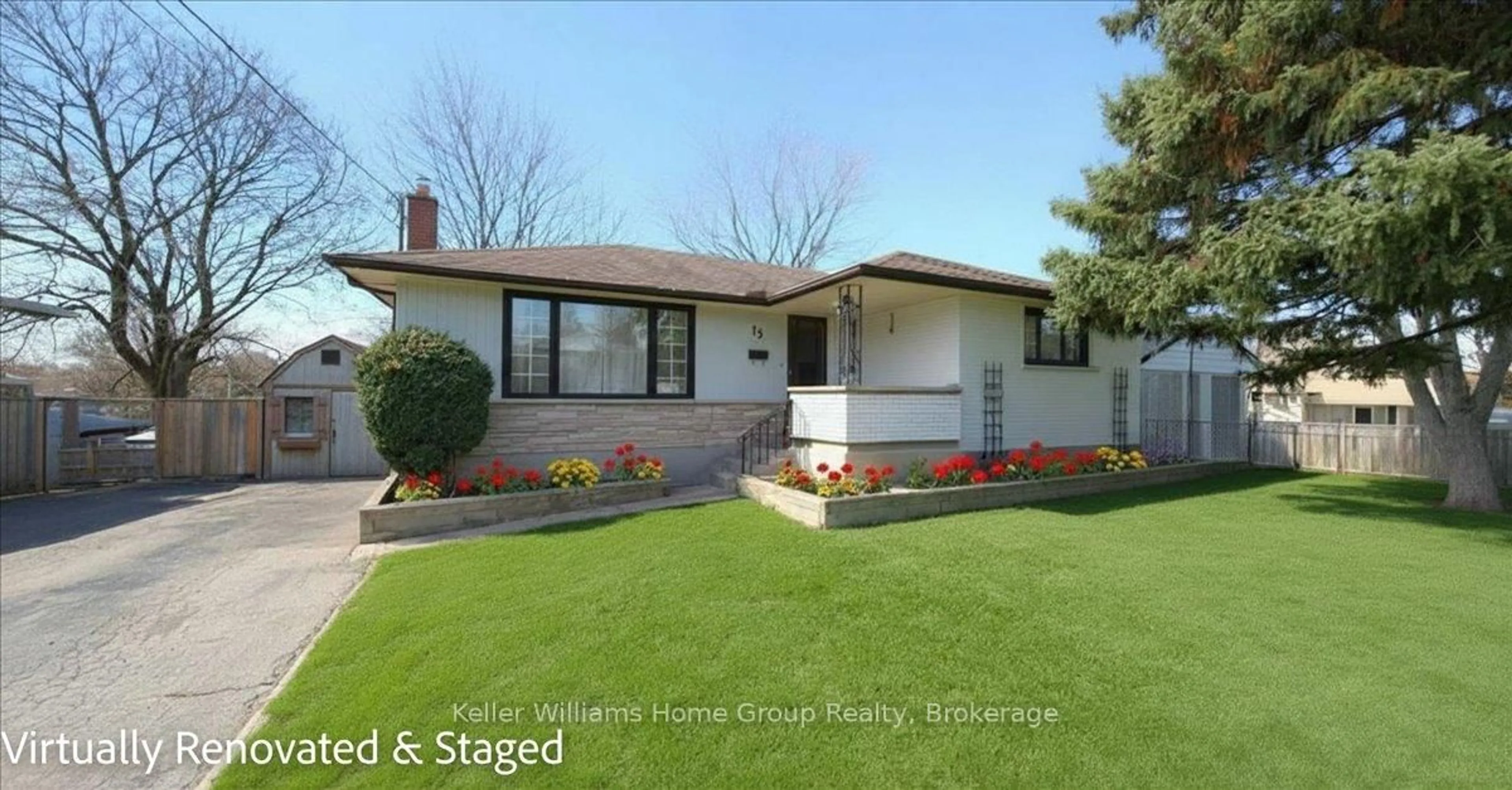 Home with vinyl exterior material, street for 15 Dakota Dr, Guelph Ontario N1E 1J6