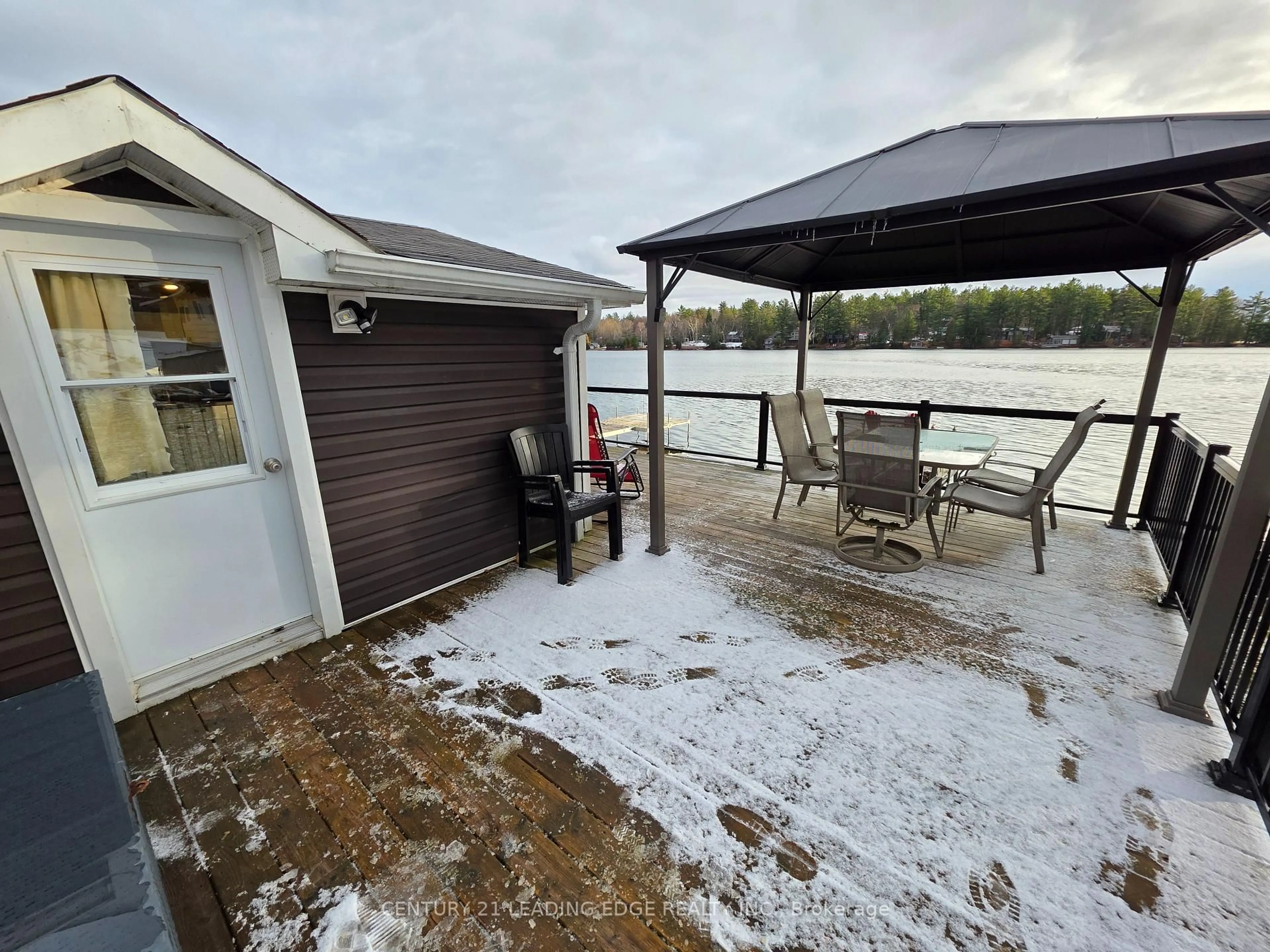 Patio, water/lake/river/ocean view for 1043 Lobo Dr #24, Minden Hills Ontario K0M 2K0