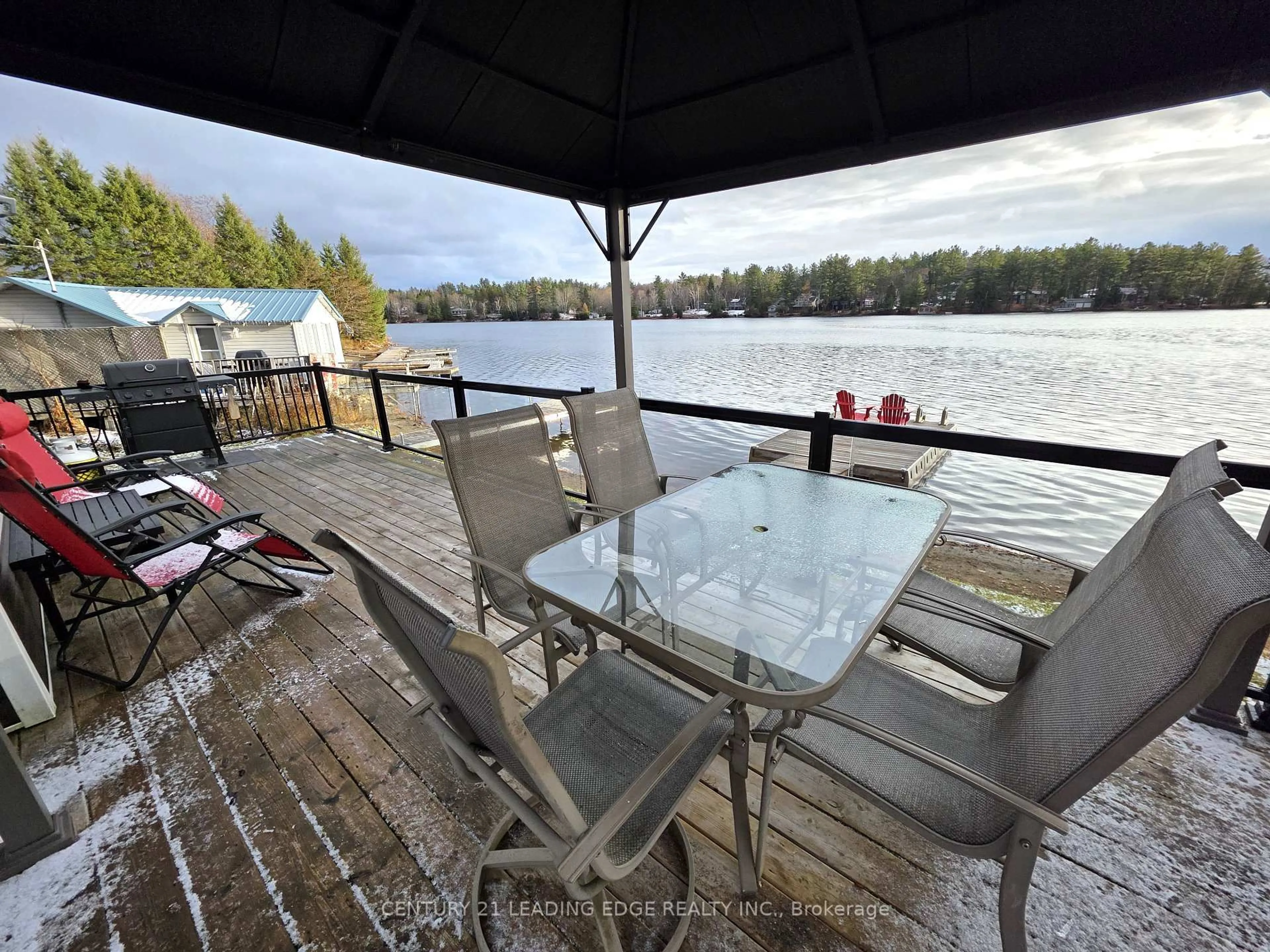 Patio, water/lake/river/ocean view for 1043 Lobo Dr #24, Minden Hills Ontario K0M 2K0