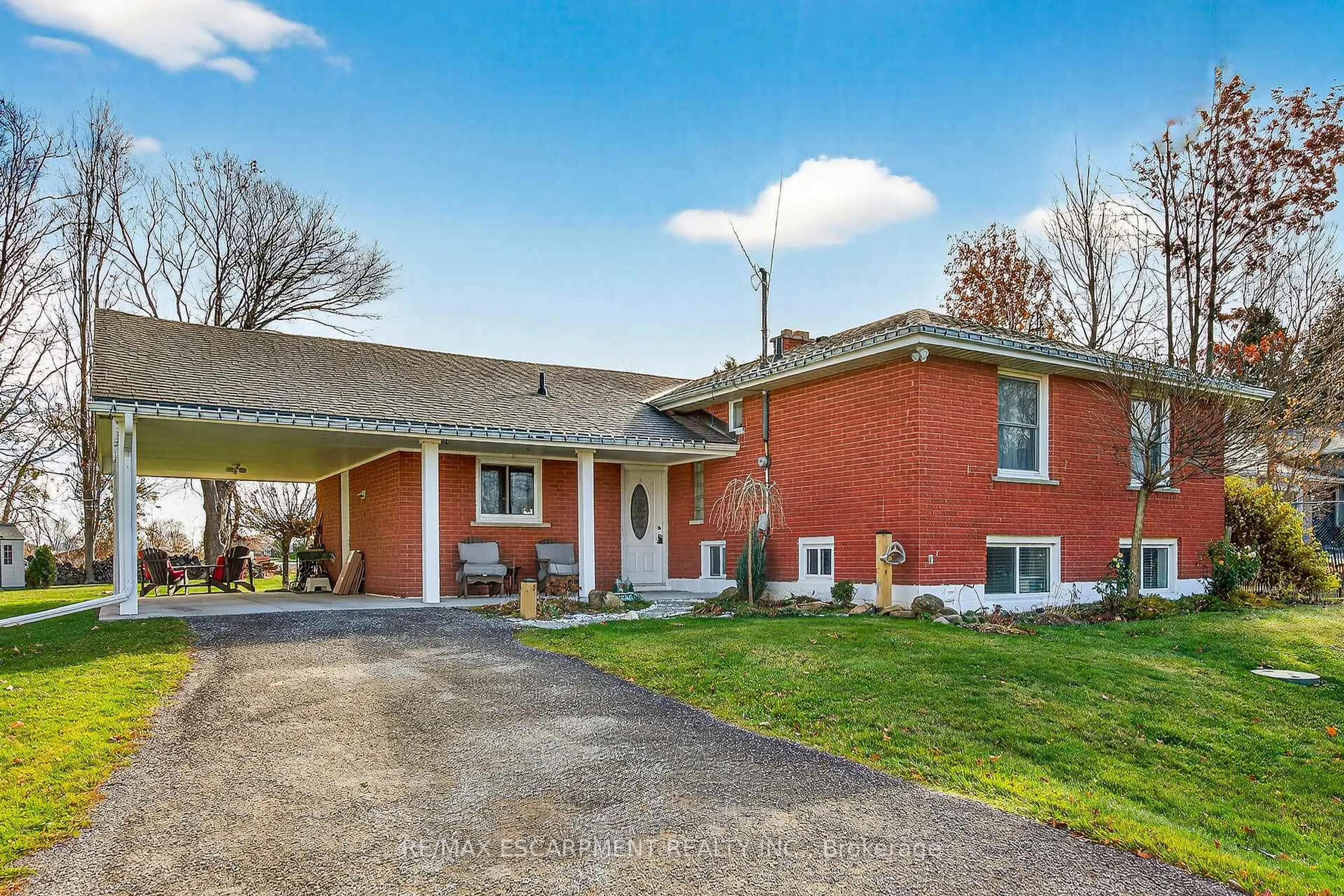 Home with brick exterior material, street for 1597 Trinity Church Rd, Hamilton Ontario L0R 1P0