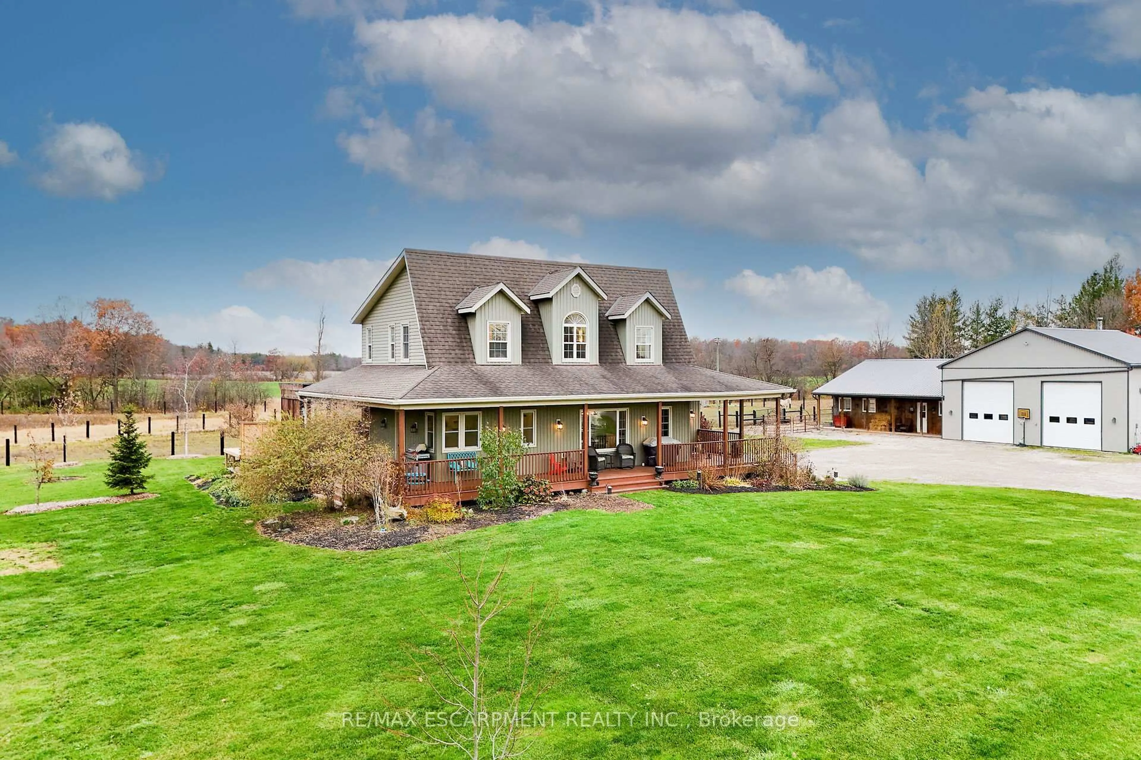 A pic from outside/outdoor area/front of a property/back of a property/a pic from drone, unknown for 389 Junction Rd, Haldimand Ontario N0A 1C0