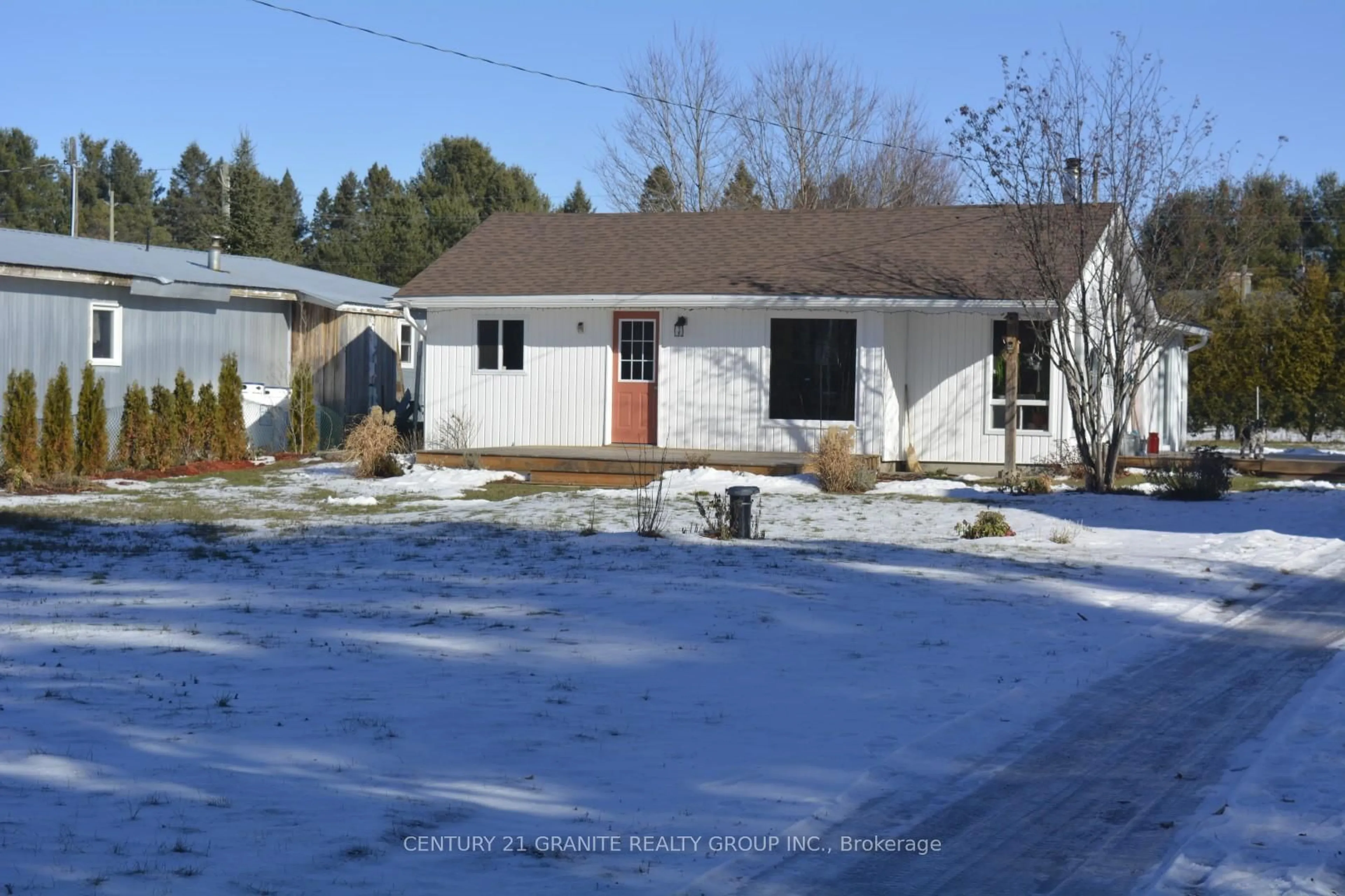 A pic from outside/outdoor area/front of a property/back of a property/a pic from drone, street for 114 Paudash Lake Rd, Bancroft Ontario K0L 1C0