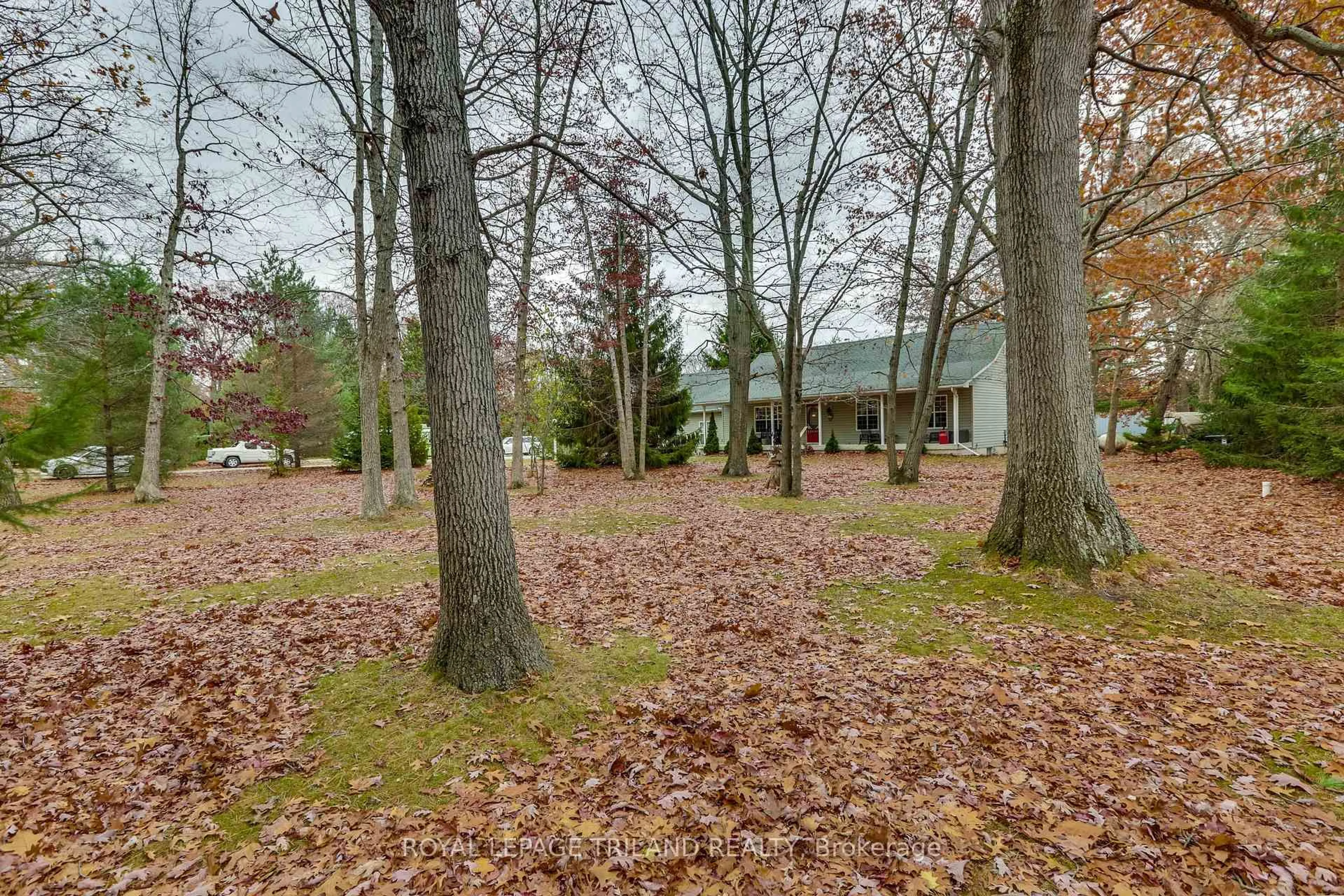 A pic from outside/outdoor area/front of a property/back of a property/a pic from drone, forest/trees view for 9909 Northville Cres, Lambton Shores Ontario N0M 2N0