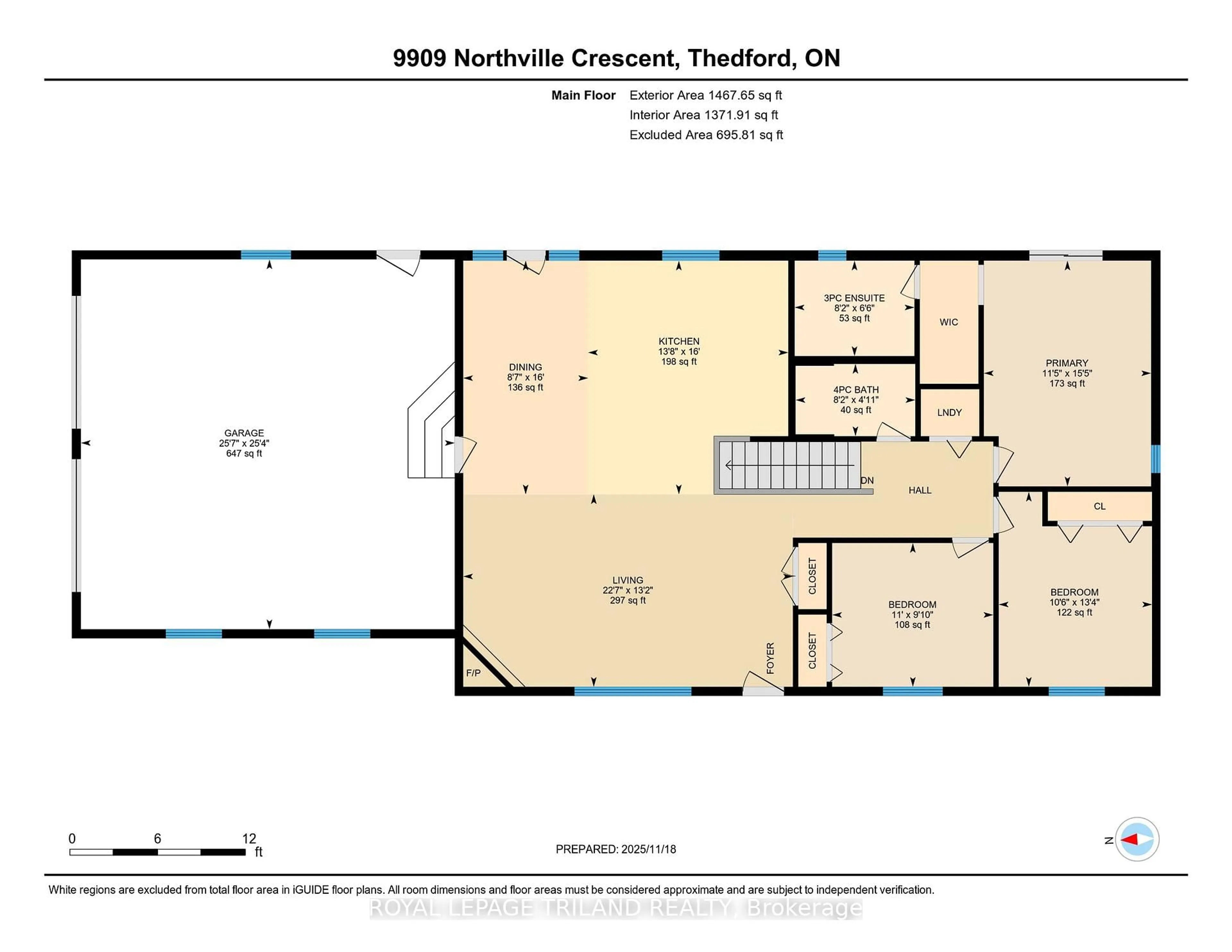 Floor plan for 9909 Northville Cres, Lambton Shores Ontario N0M 2N0