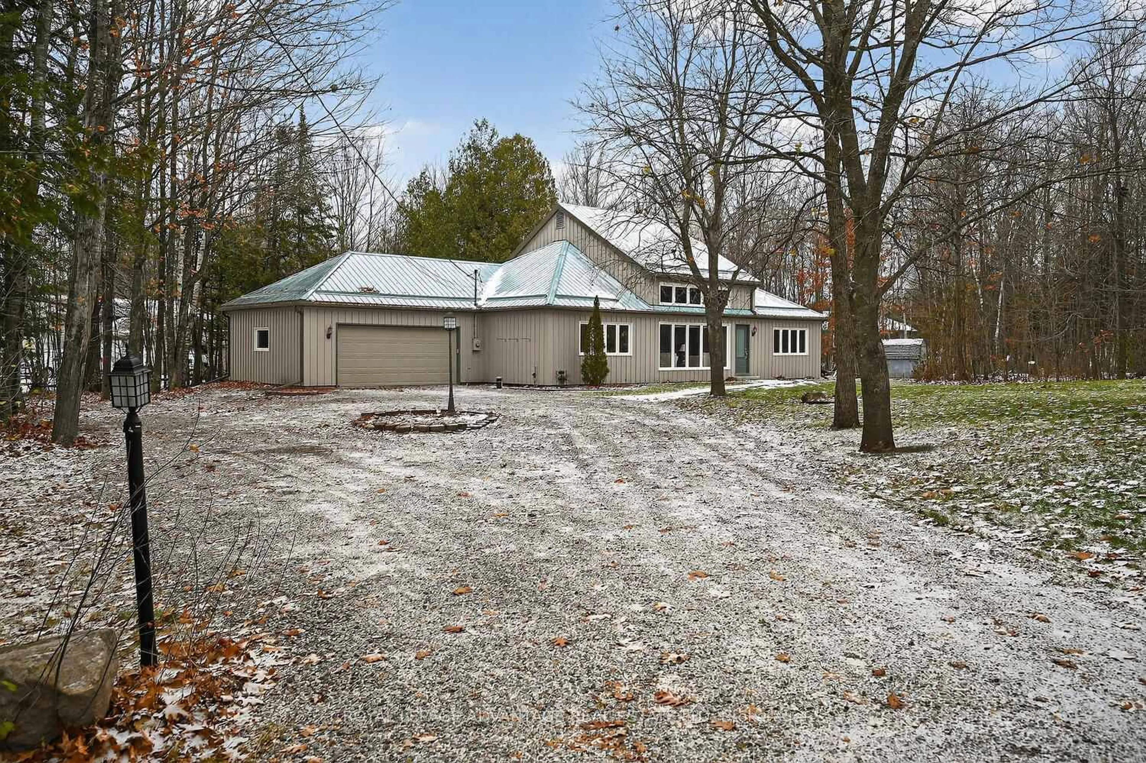 A pic from outside/outdoor area/front of a property/back of a property/a pic from drone, street for 75 Poonamalie Rd, Rideau Lakes Ontario K7A 5B8