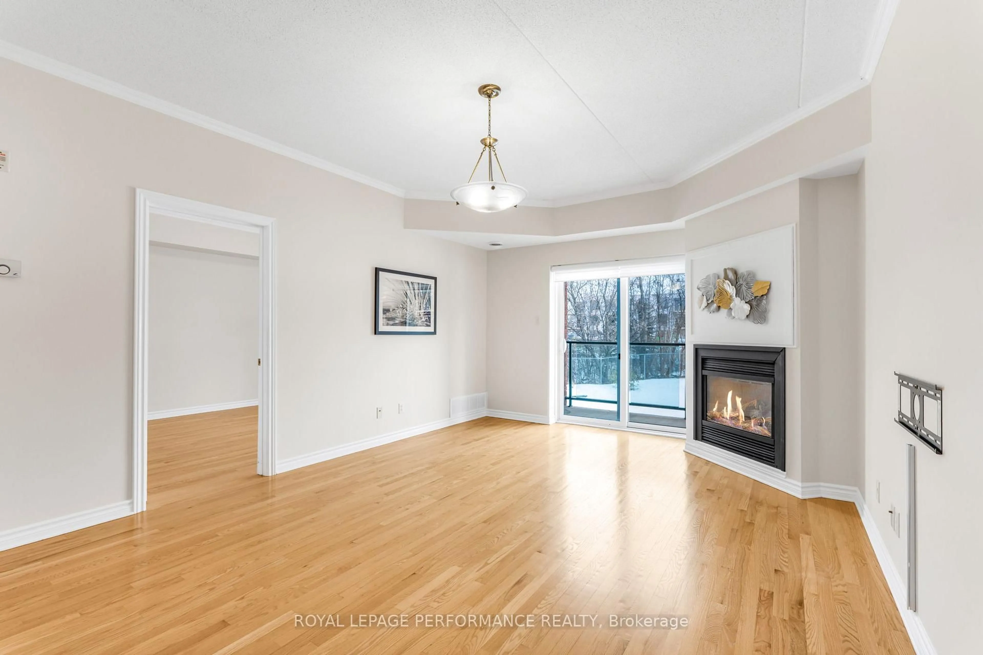 Living room with furniture, wood/laminate floor for 1303 Clement St #324, Hawkesbury Ontario K6A 3P1