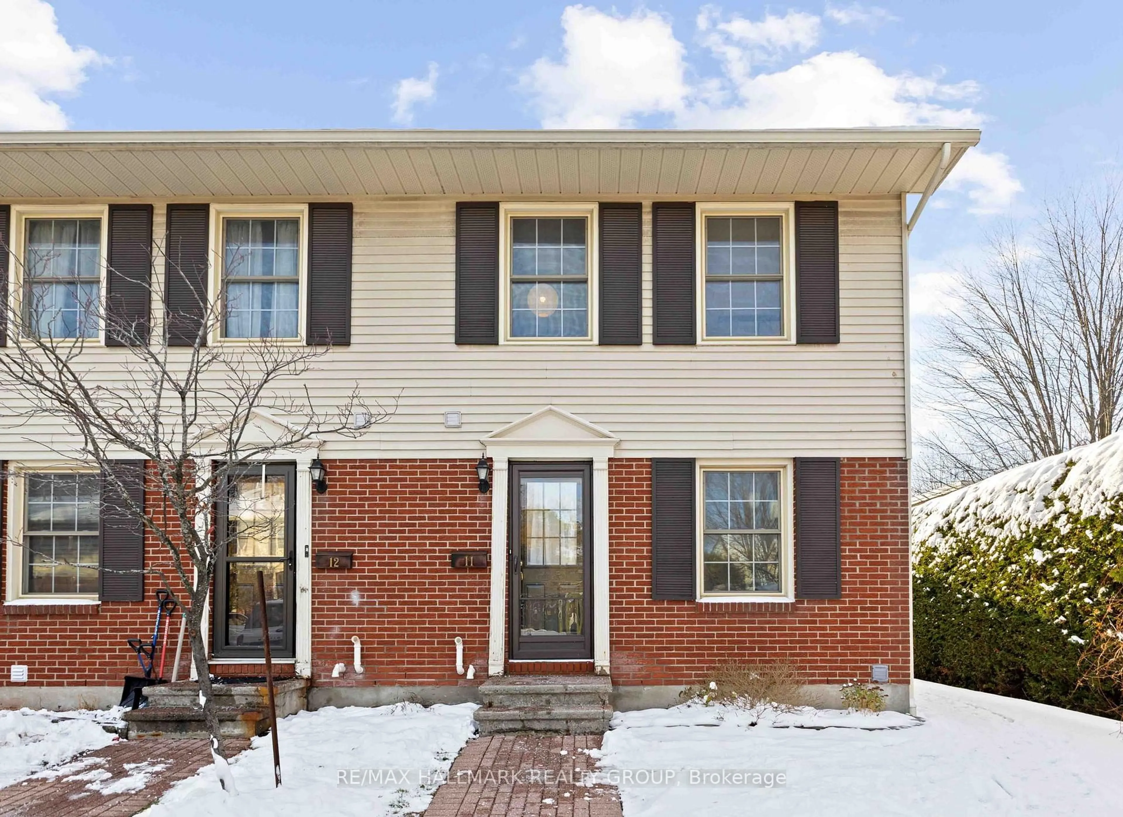 Home with brick exterior material, street for 1160 Shillington Ave #11, Ottawa Ontario K1Z 7Z4