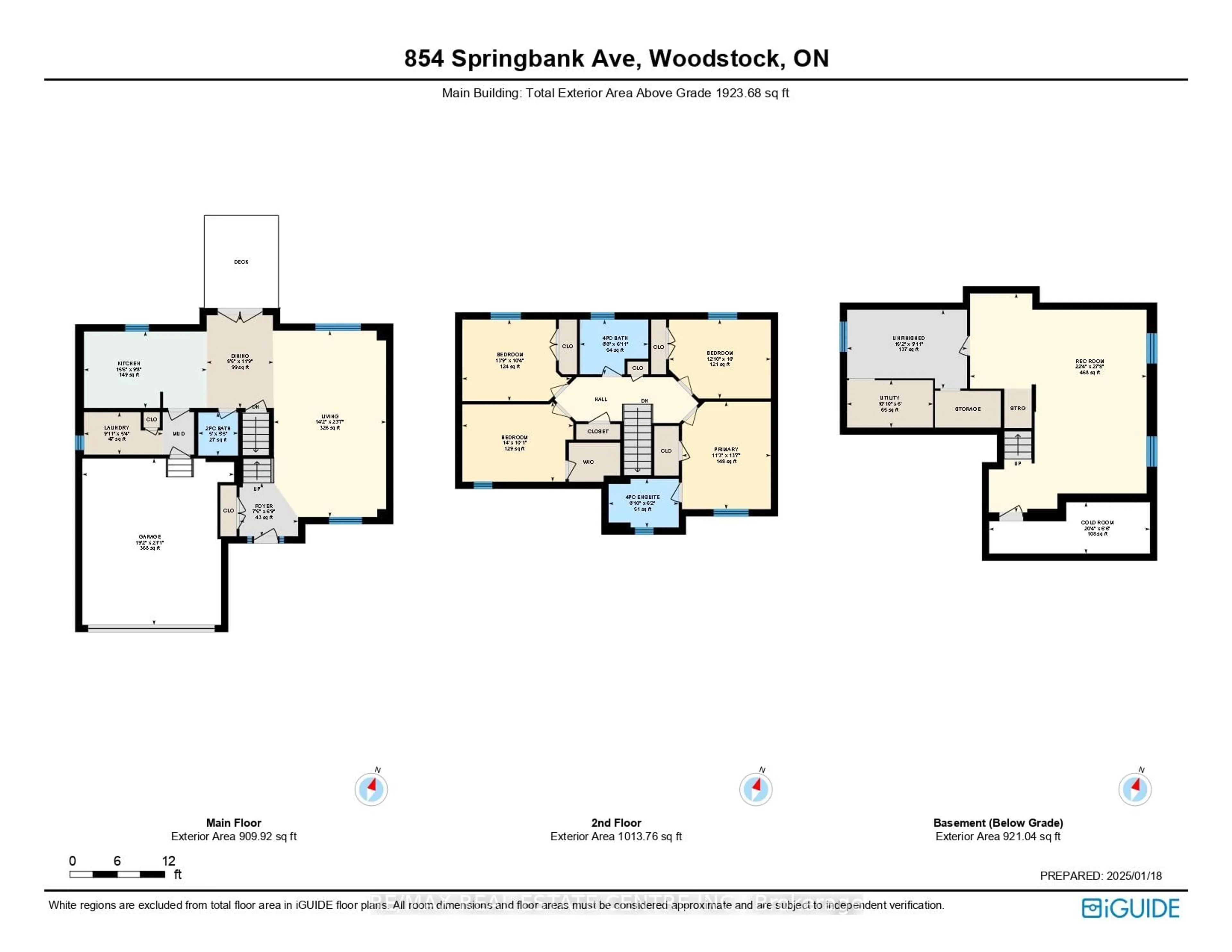 Floor plan for 854 Springbank Ave, Woodstock Ontario N4T 1T5