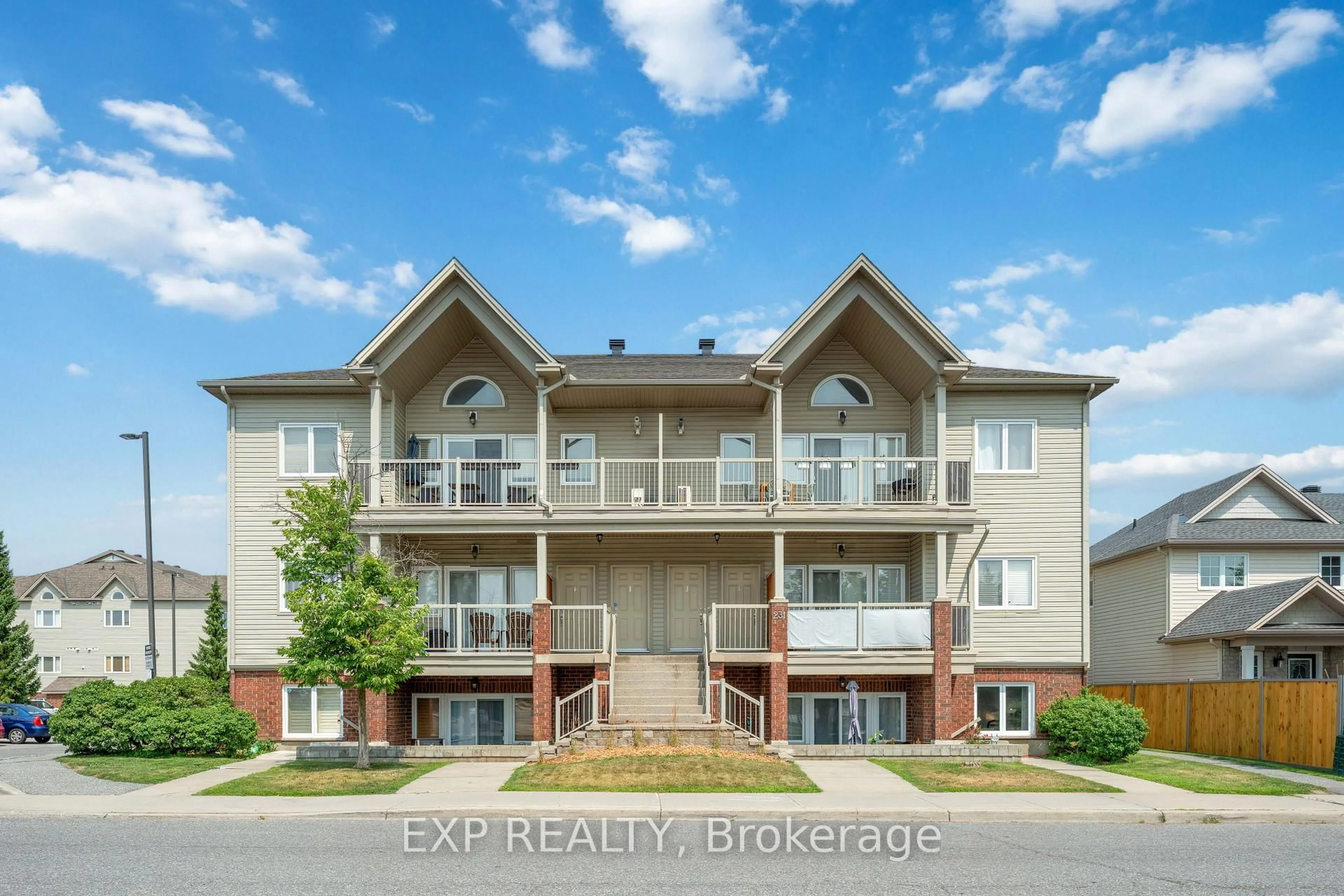 A pic from outside/outdoor area/front of a property/back of a property/a pic from drone, unknown for 231 Crestway Dr #B, Ottawa Ontario K2G 7C5