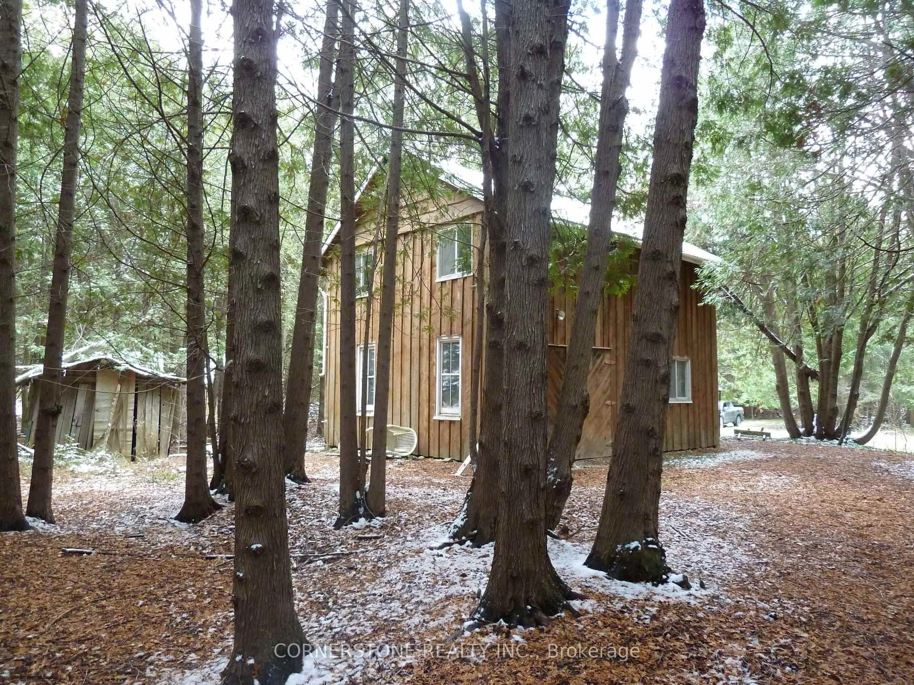 A pic from outside/outdoor area/front of a property/back of a property/a pic from drone, forest/trees view for 86315 Kingsbridge Line, Ashfield-Colborne-Wawanosh Ontario N0G 2H0