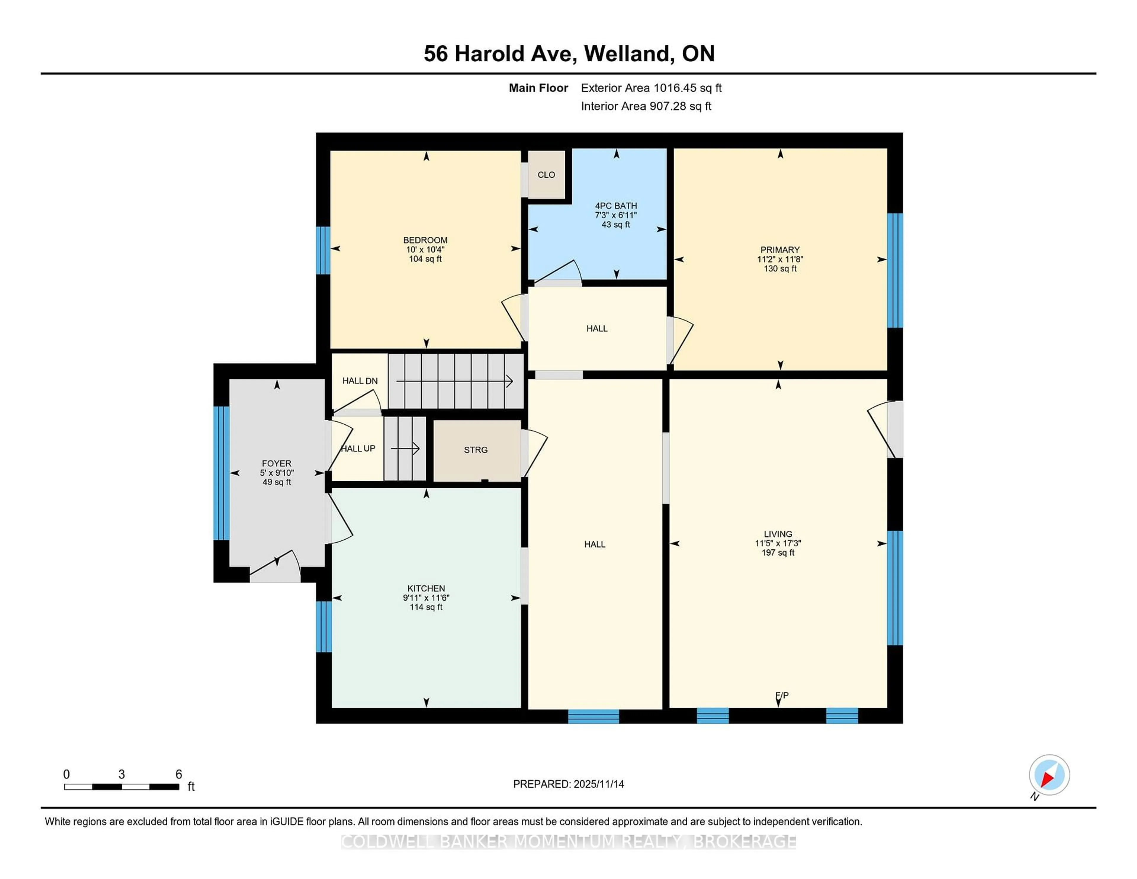 Floor plan for 46 Harold Ave, Welland Ontario L3B 1J5