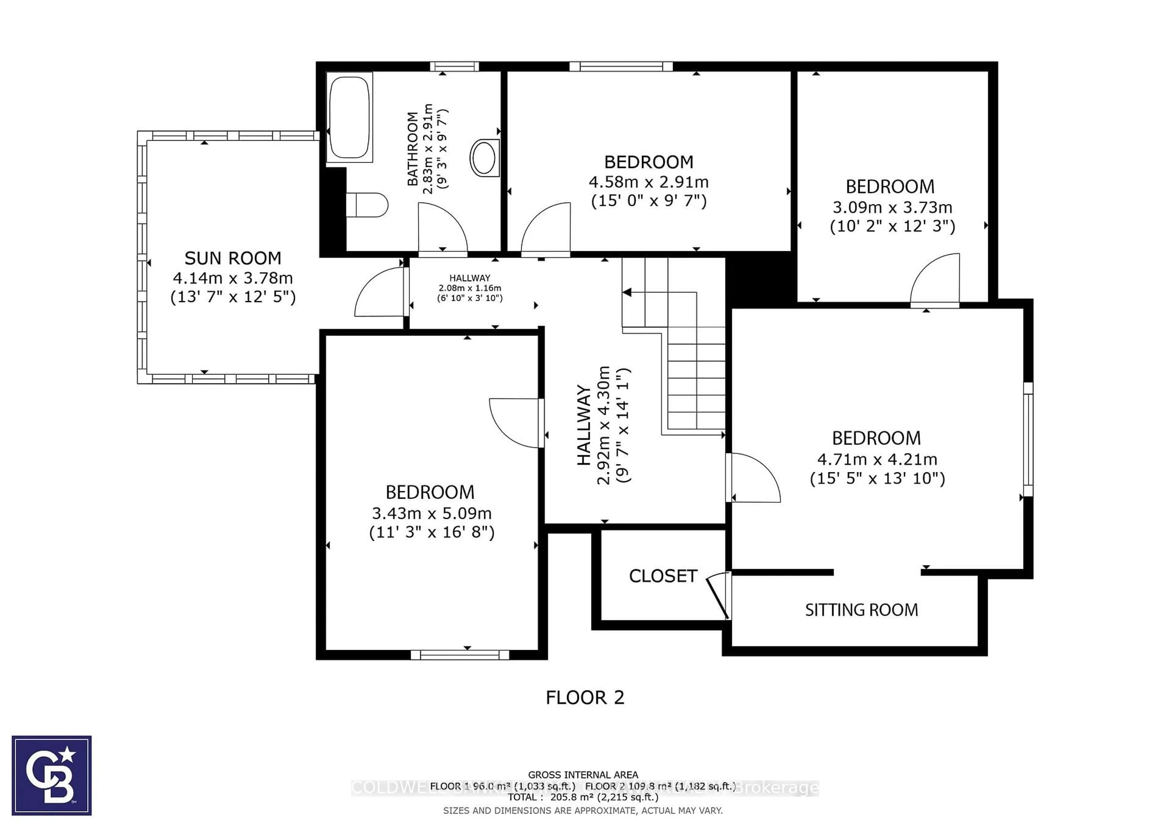 Floor plan for 2 Gladstone Ave, Smiths Falls Ontario K7A 1R3