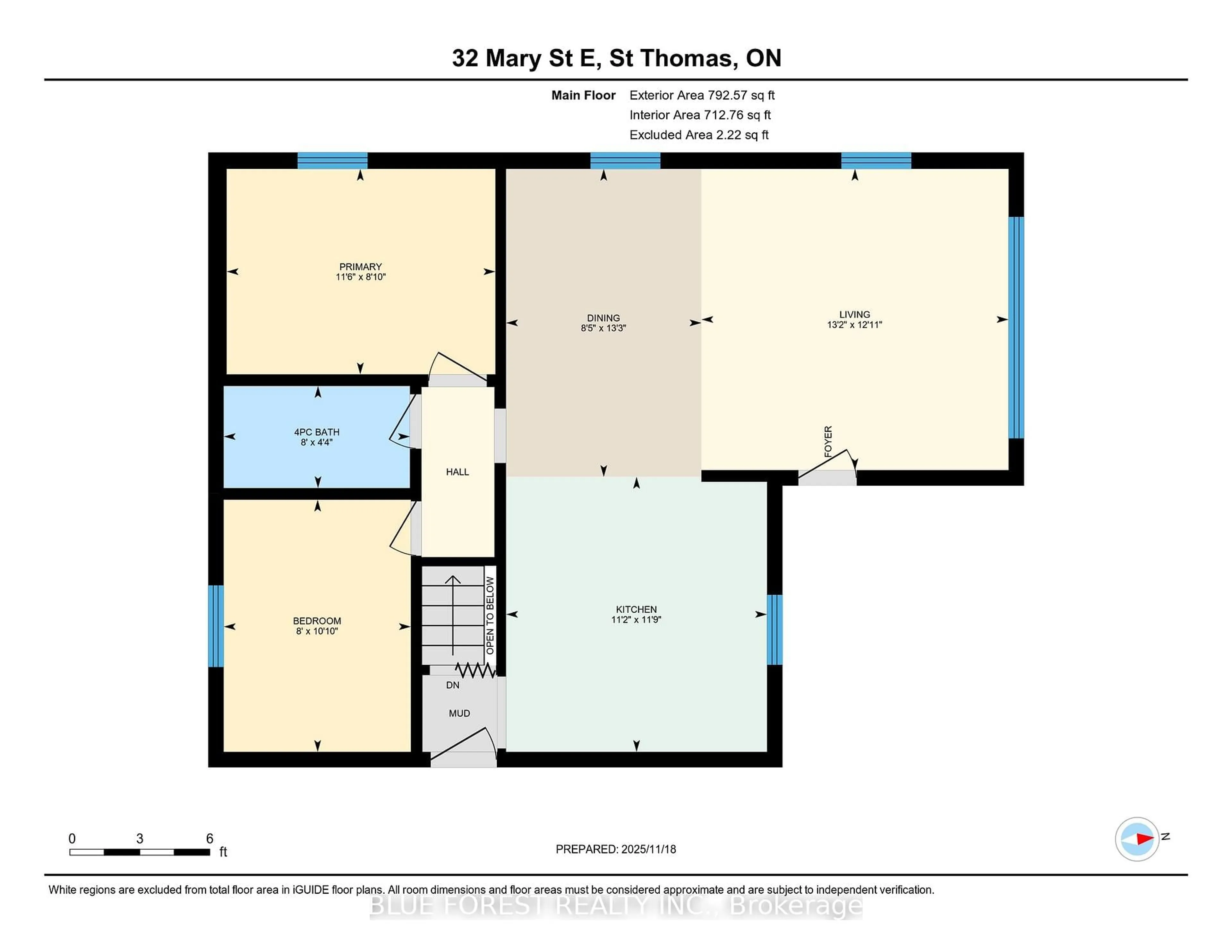 Floor plan for 32 Mary St, St. Thomas Ontario N5R 2V8