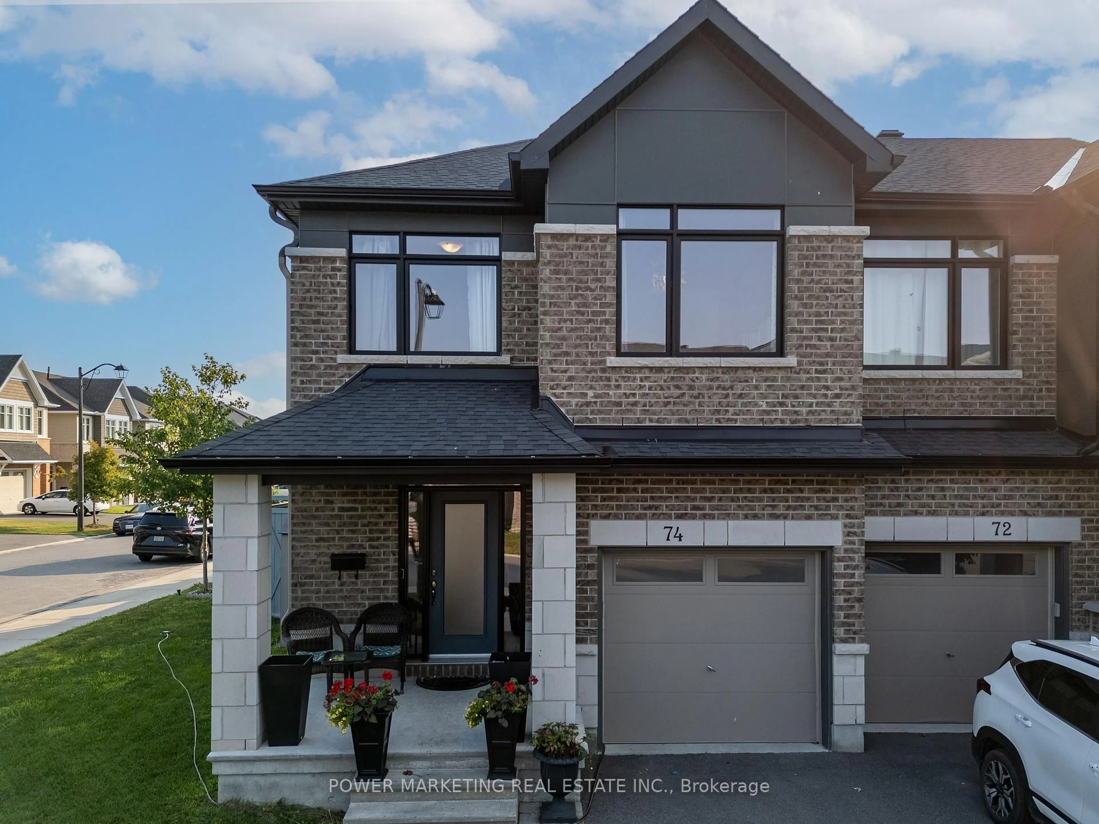 Home with brick exterior material, street for 74 Finsbury Ave, Ottawa Ontario K2S 2N8