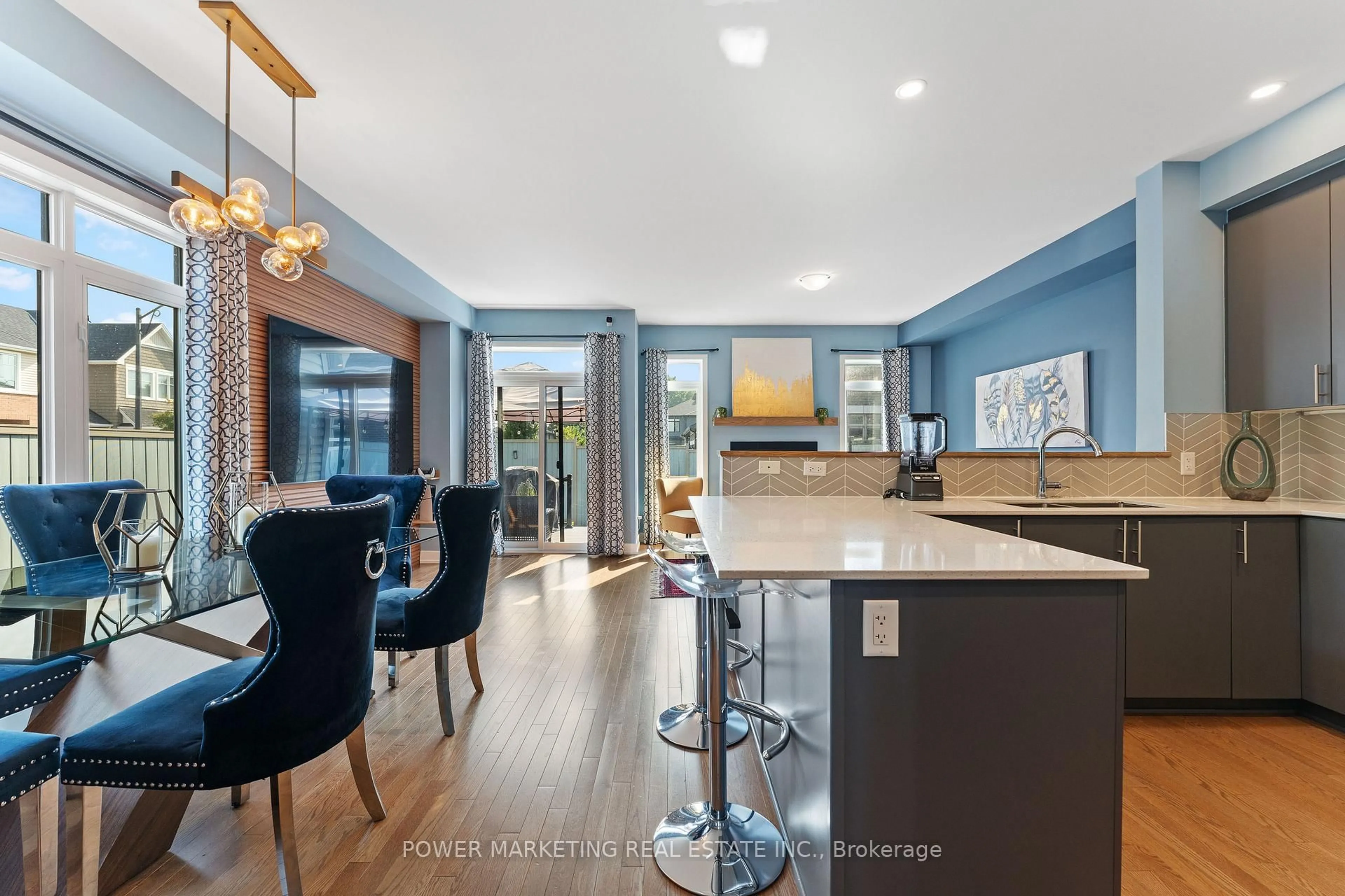 Open concept kitchen, ceramic/tile floor for 74 Finsbury Ave, Ottawa Ontario K2S 2N8