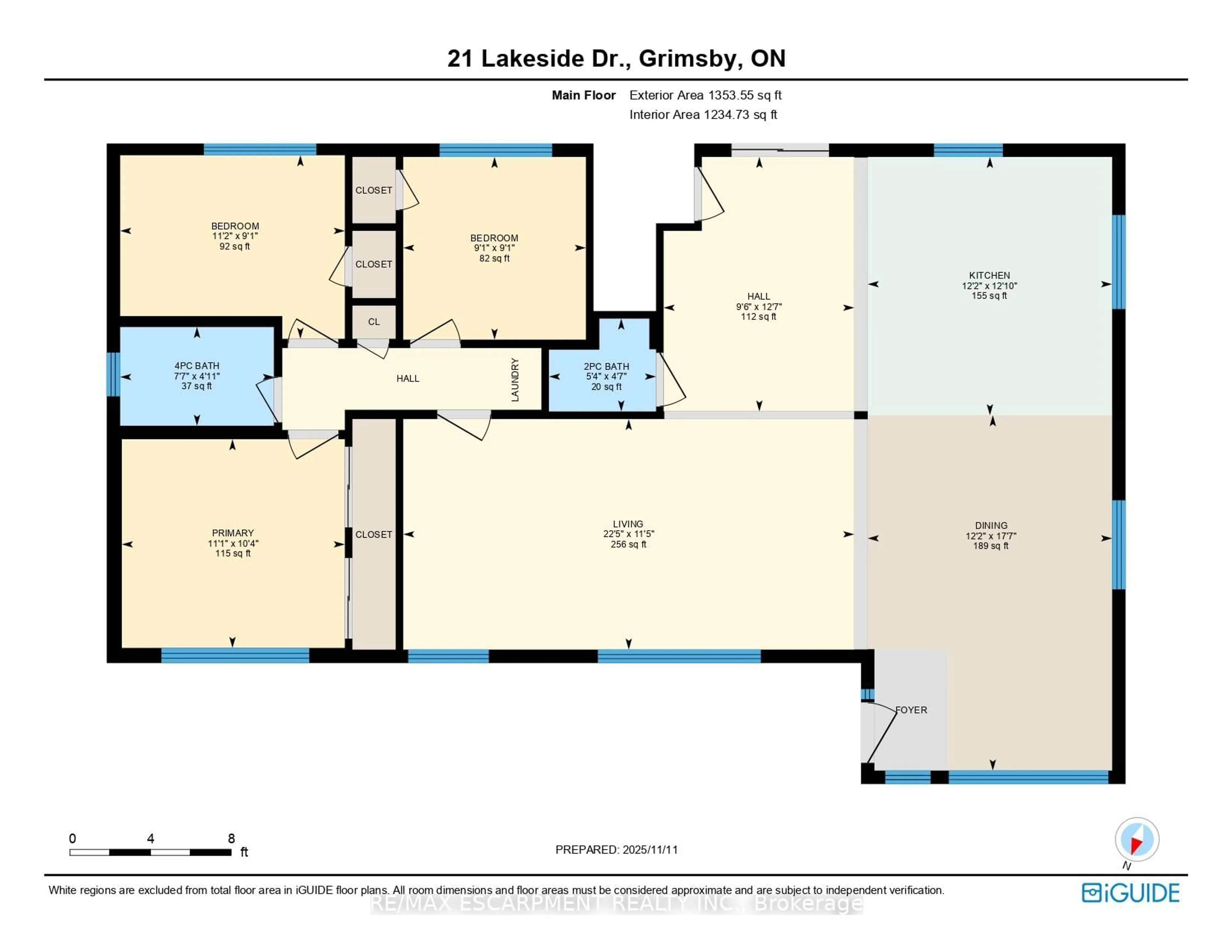 Floor plan for 21 Lakeside Dr, Grimsby Ontario L3M 2K9
