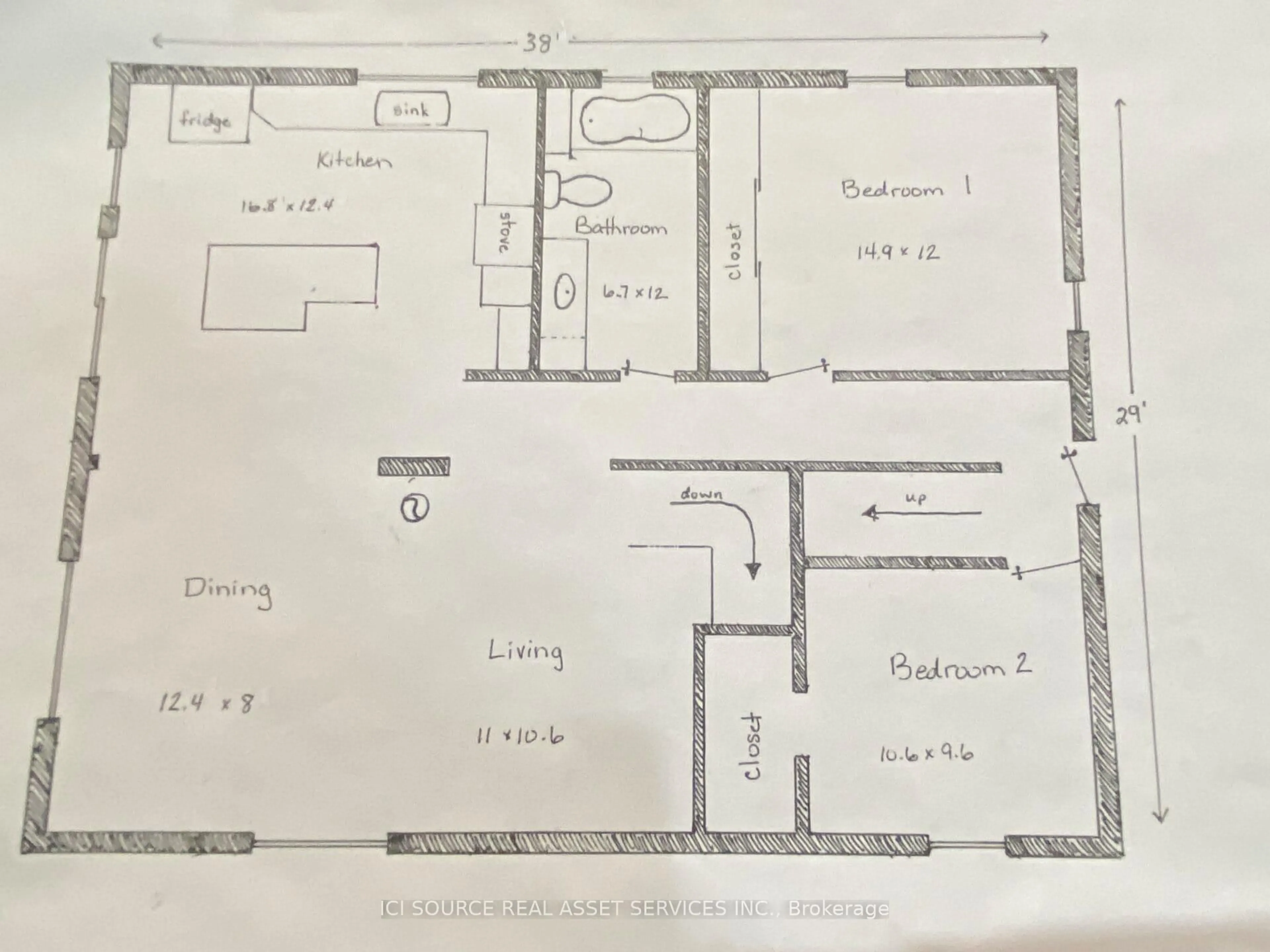 Floor plan for 128 Pipeline Rd, Thunder Bay Ontario P0T 2Y0