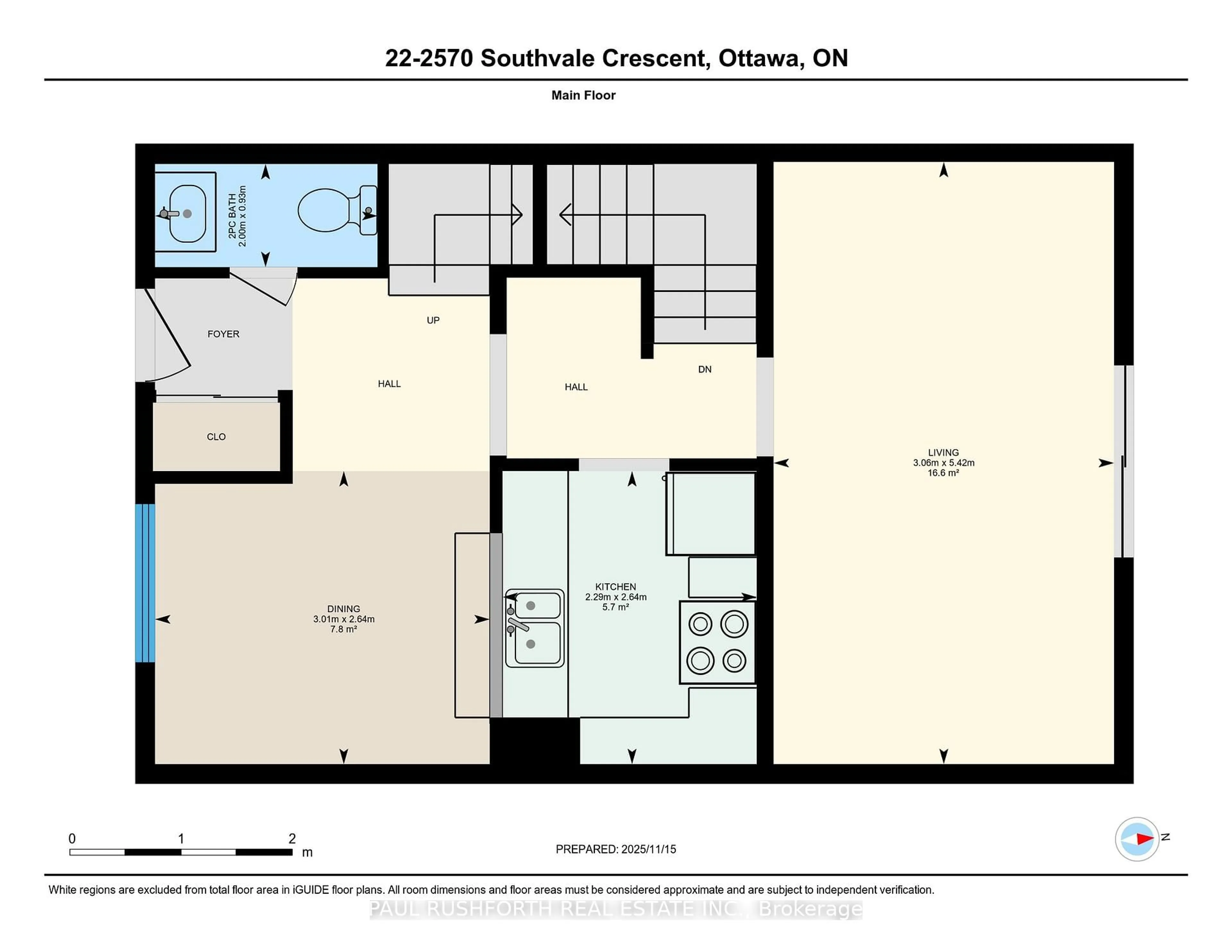 Floor plan for 2570 Southvale Cres #22, Ottawa Ontario K1B 5B7