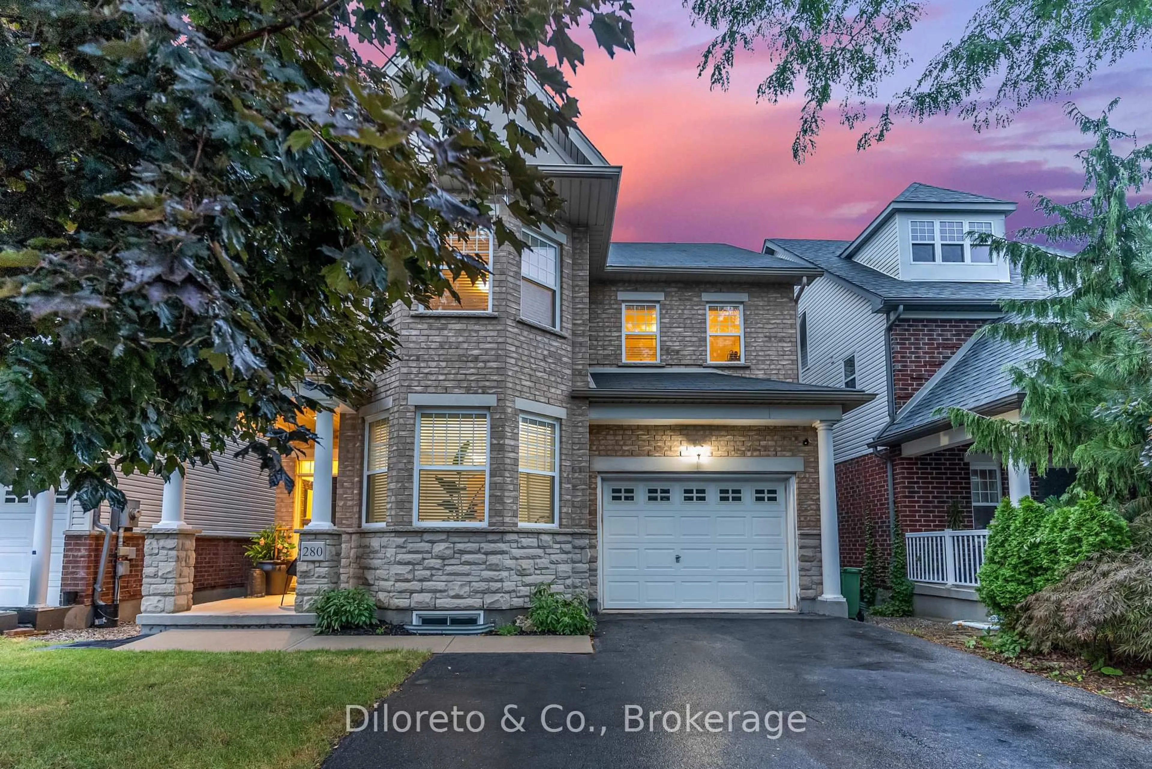 Home with brick exterior material, street for 280 Carrington Dr, Guelph Ontario N1G 0G9