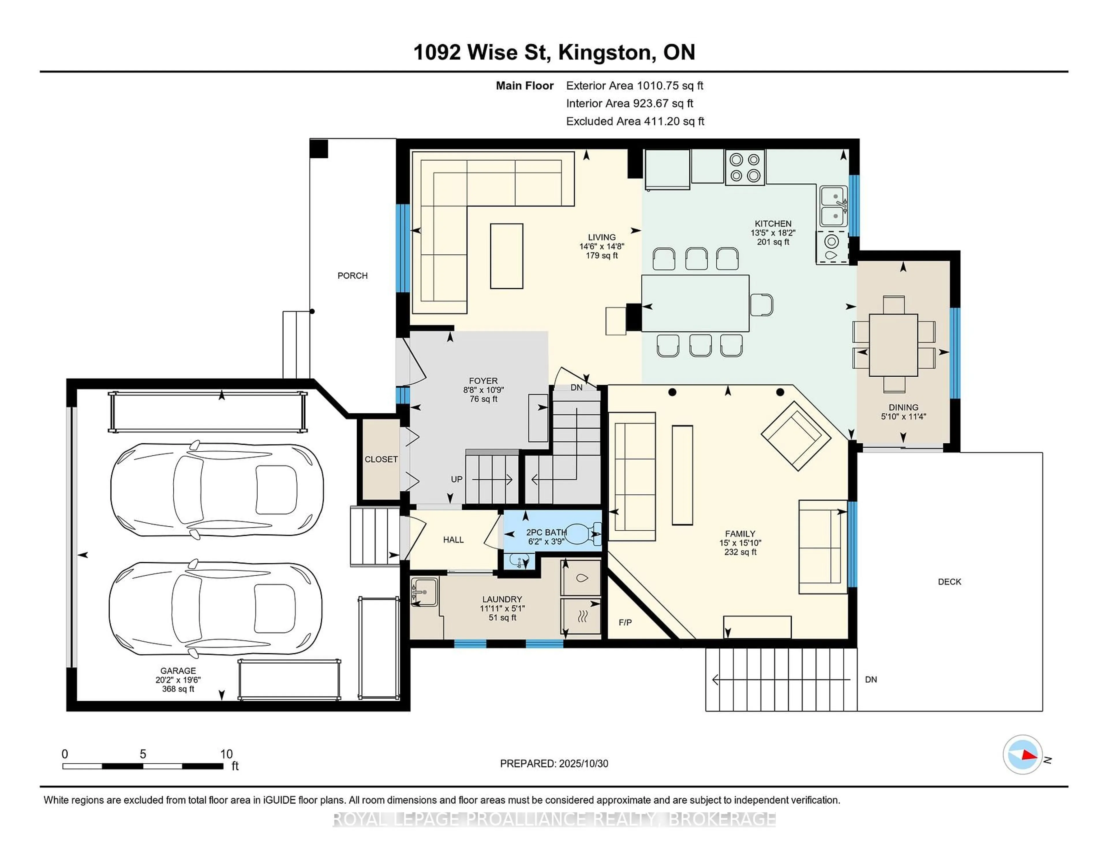 Floor plan for 1092 Wise St, Kingston Ontario K7P 3E5