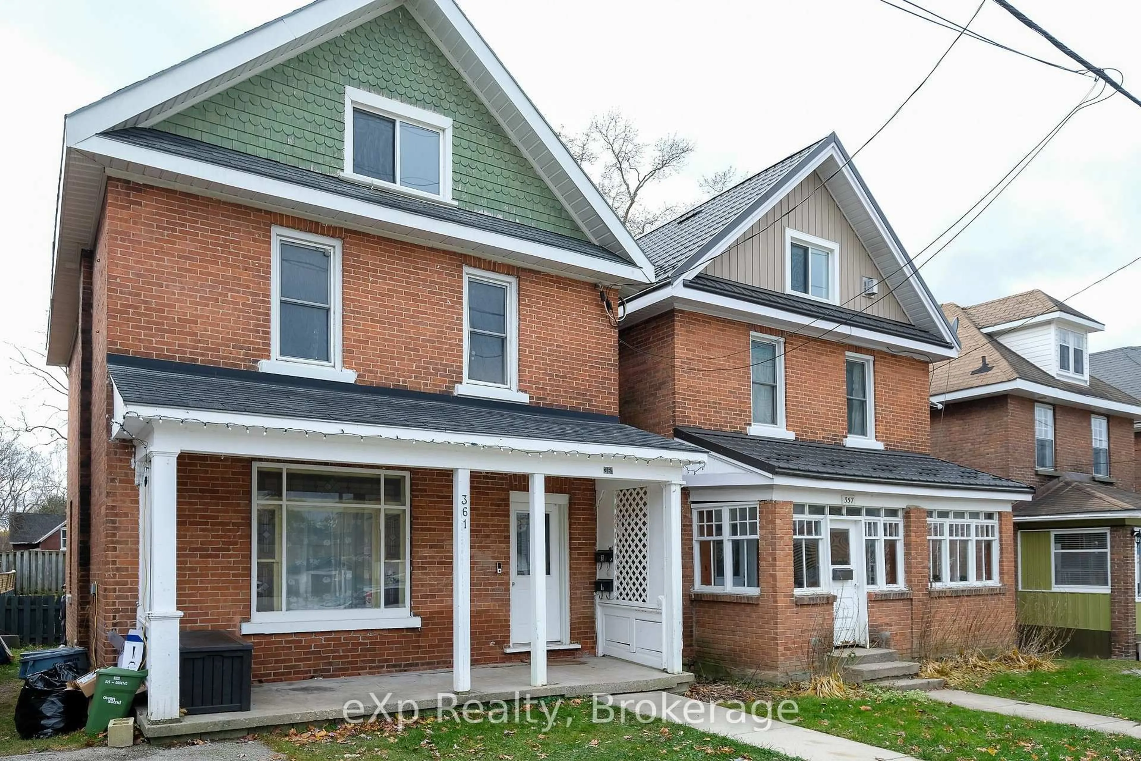 Home with brick exterior material, street for 361 12th St, Owen Sound Ontario N4K 1W1