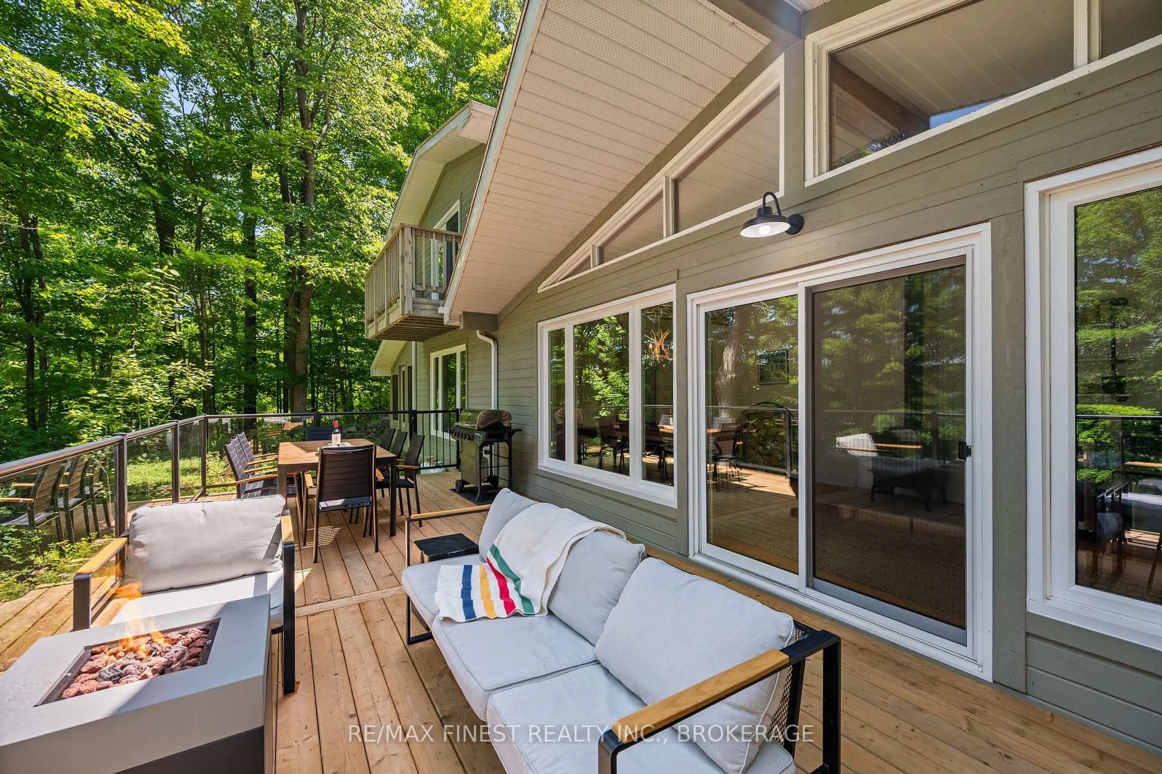 Patio, forest/trees view for 32 Oakwood Lane, Hartington Ontario K0H 1W0