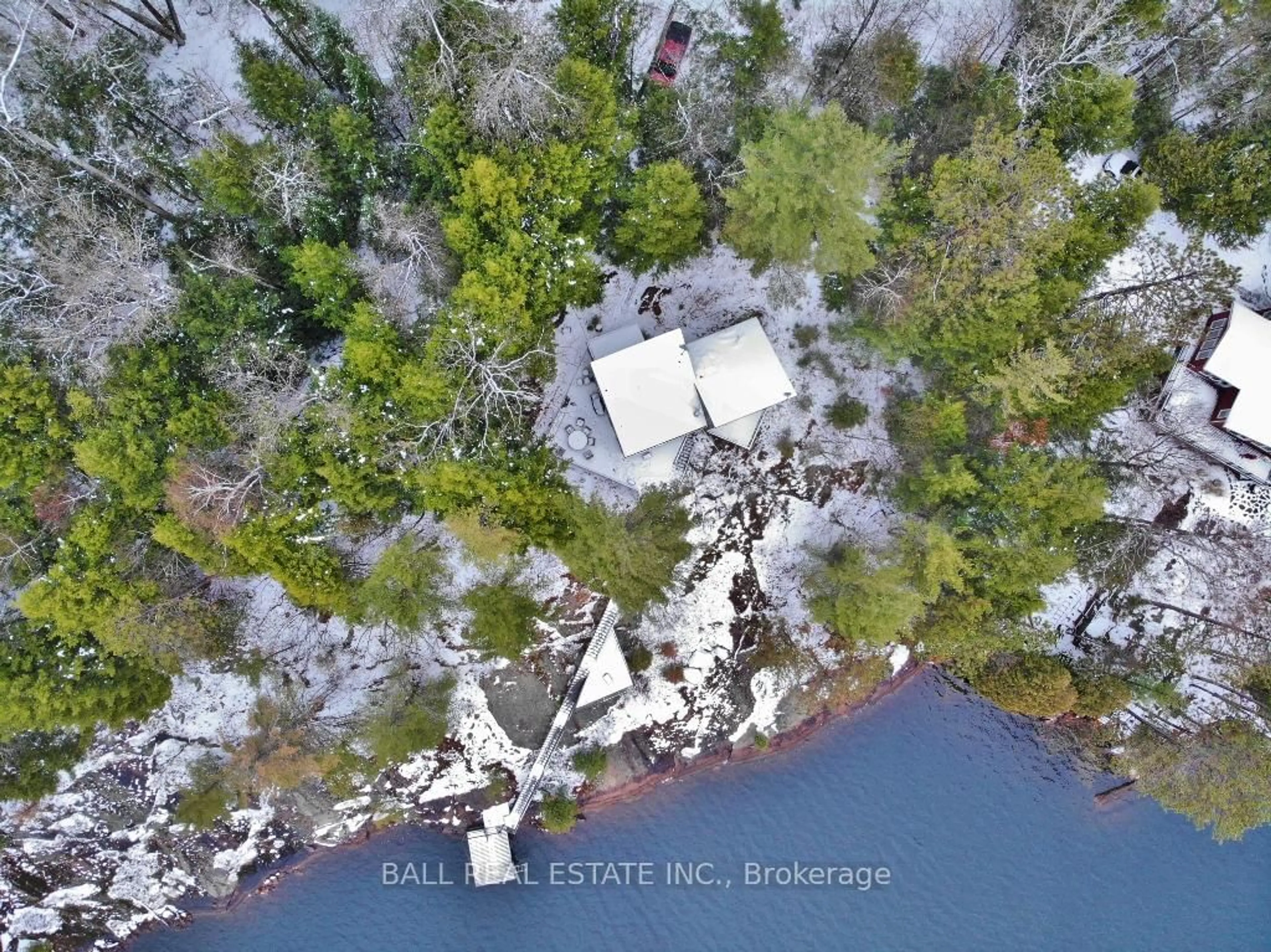 A pic from outside/outdoor area/front of a property/back of a property/a pic from drone, water/lake/river/ocean view for 11 Sumac Crt, Bancroft Ontario K0L 1C0