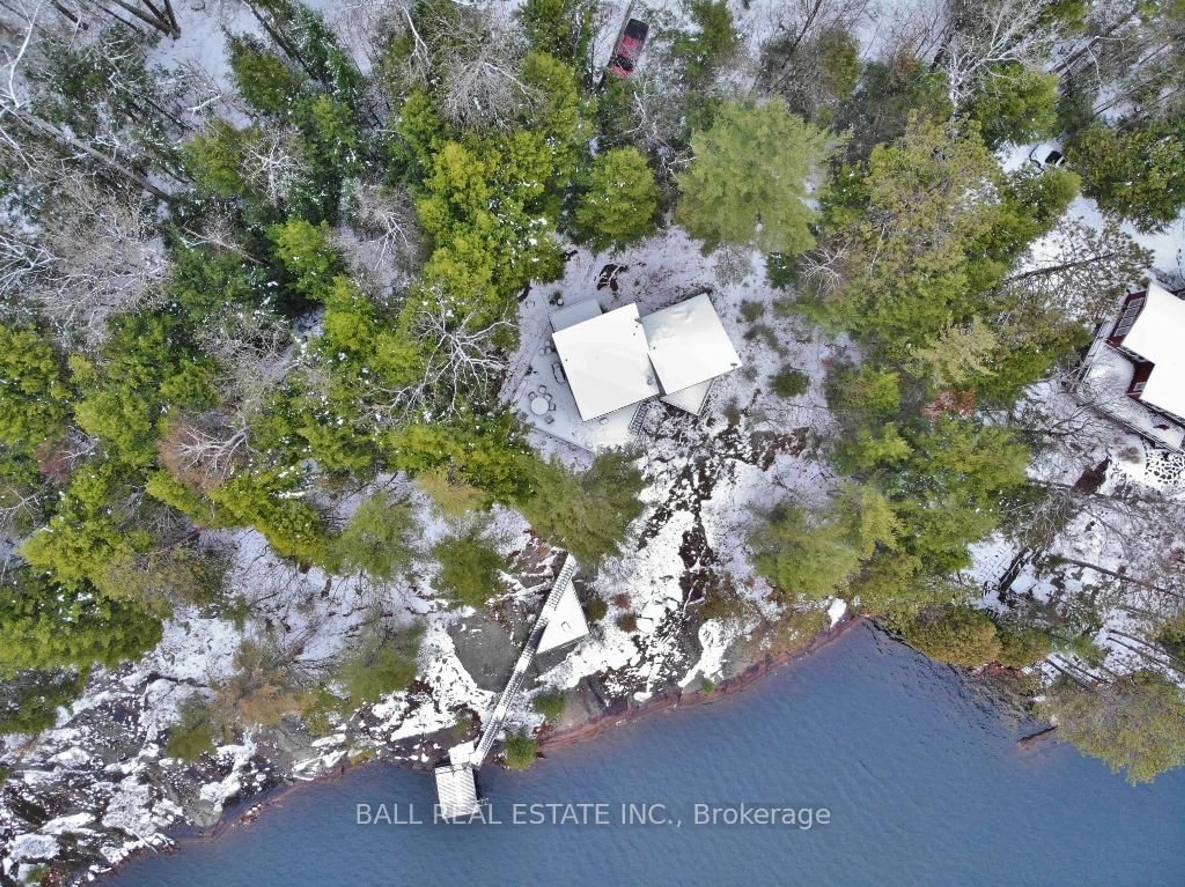 A pic from outside/outdoor area/front of a property/back of a property/a pic from drone, water/lake/river/ocean view for 11 Sumac Crt, Bancroft Ontario K0L 1C0