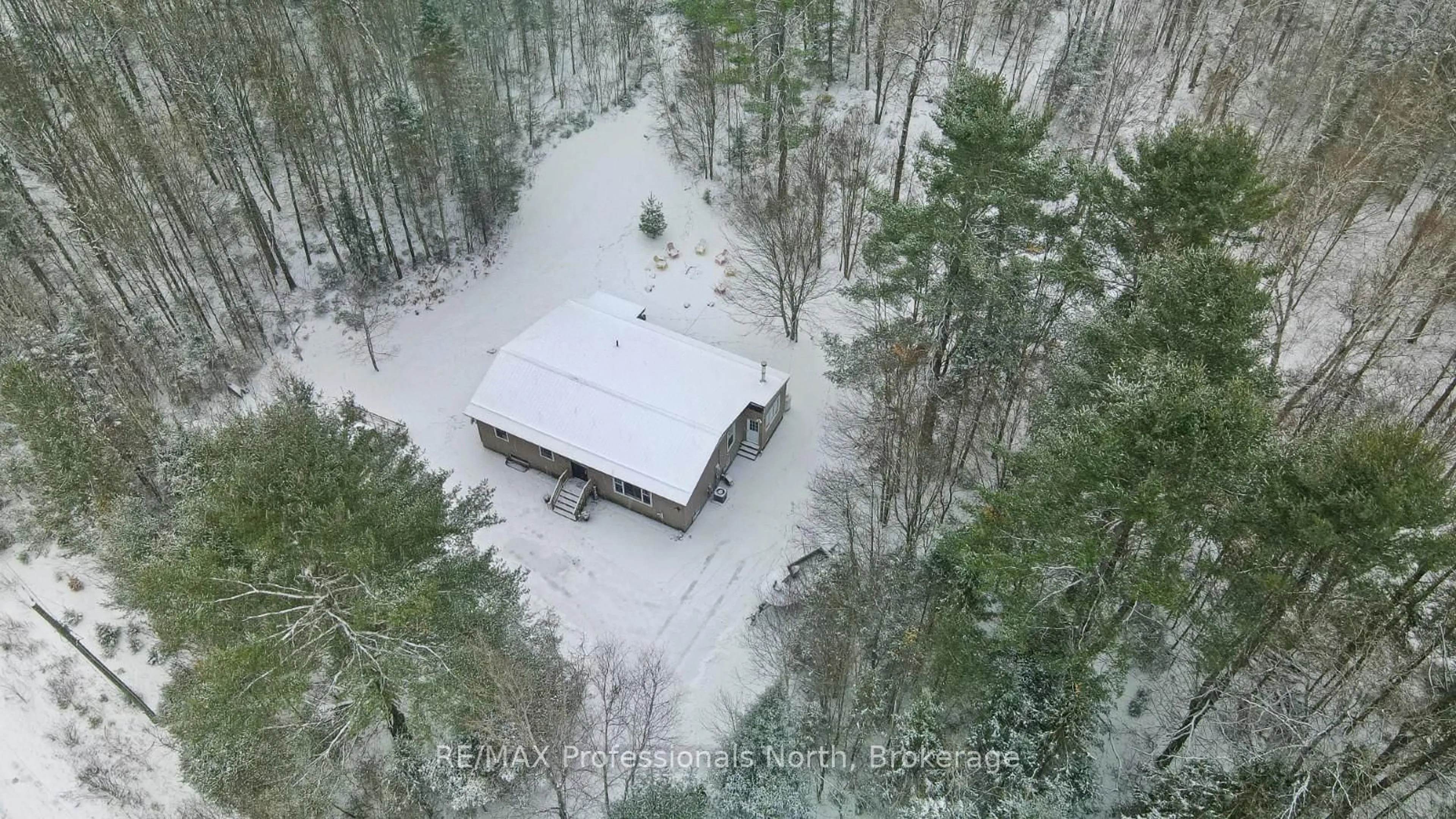 A pic from outside/outdoor area/front of a property/back of a property/a pic from drone, unknown for 1045 Outram Rd, Highlands East Ontario K0L 3C0
