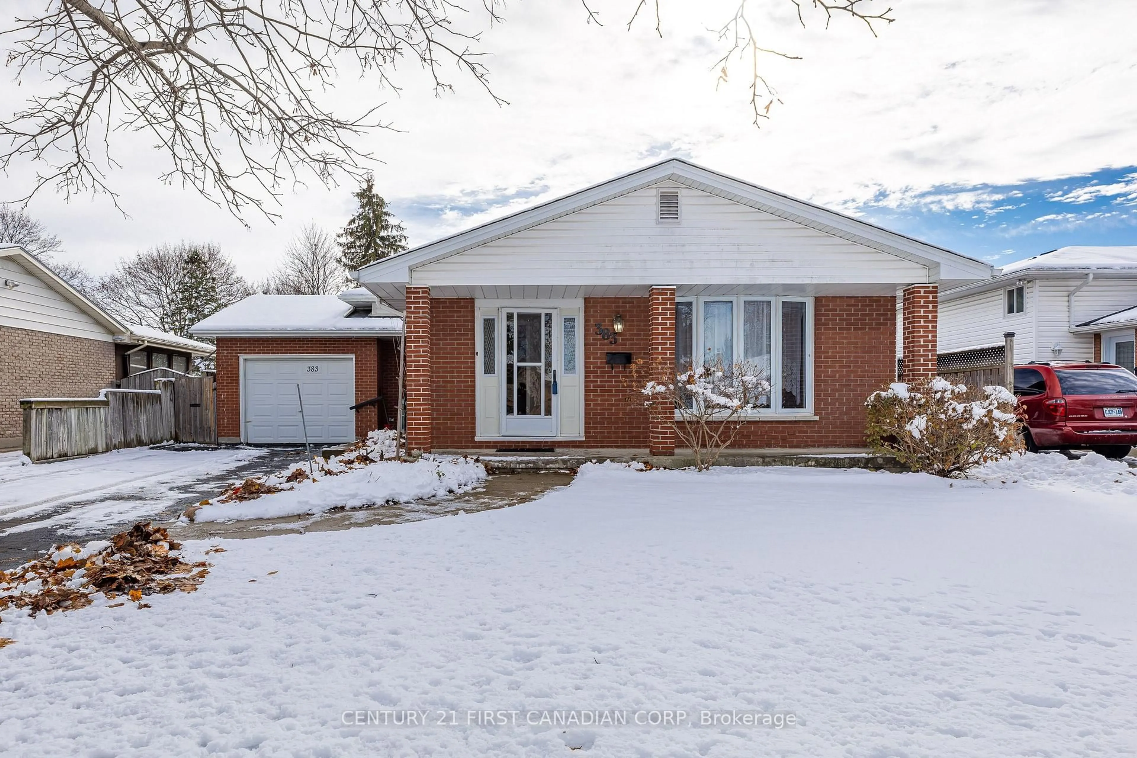Home with brick exterior material, street for 383 Magnolia Cres, London East Ontario N5Y 4T1