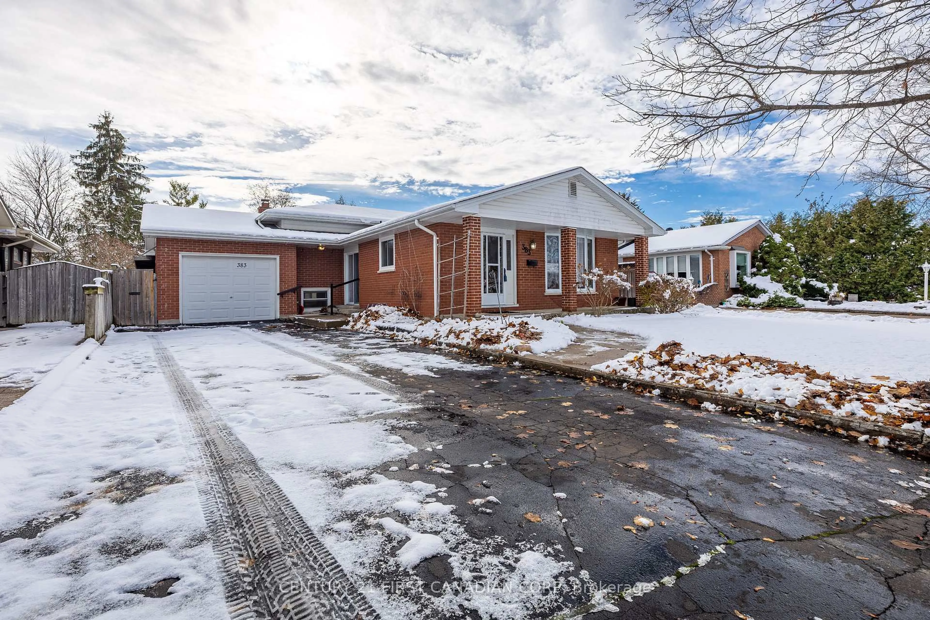 Home with brick exterior material, street for 383 Magnolia Cres, London East Ontario N5Y 4T1