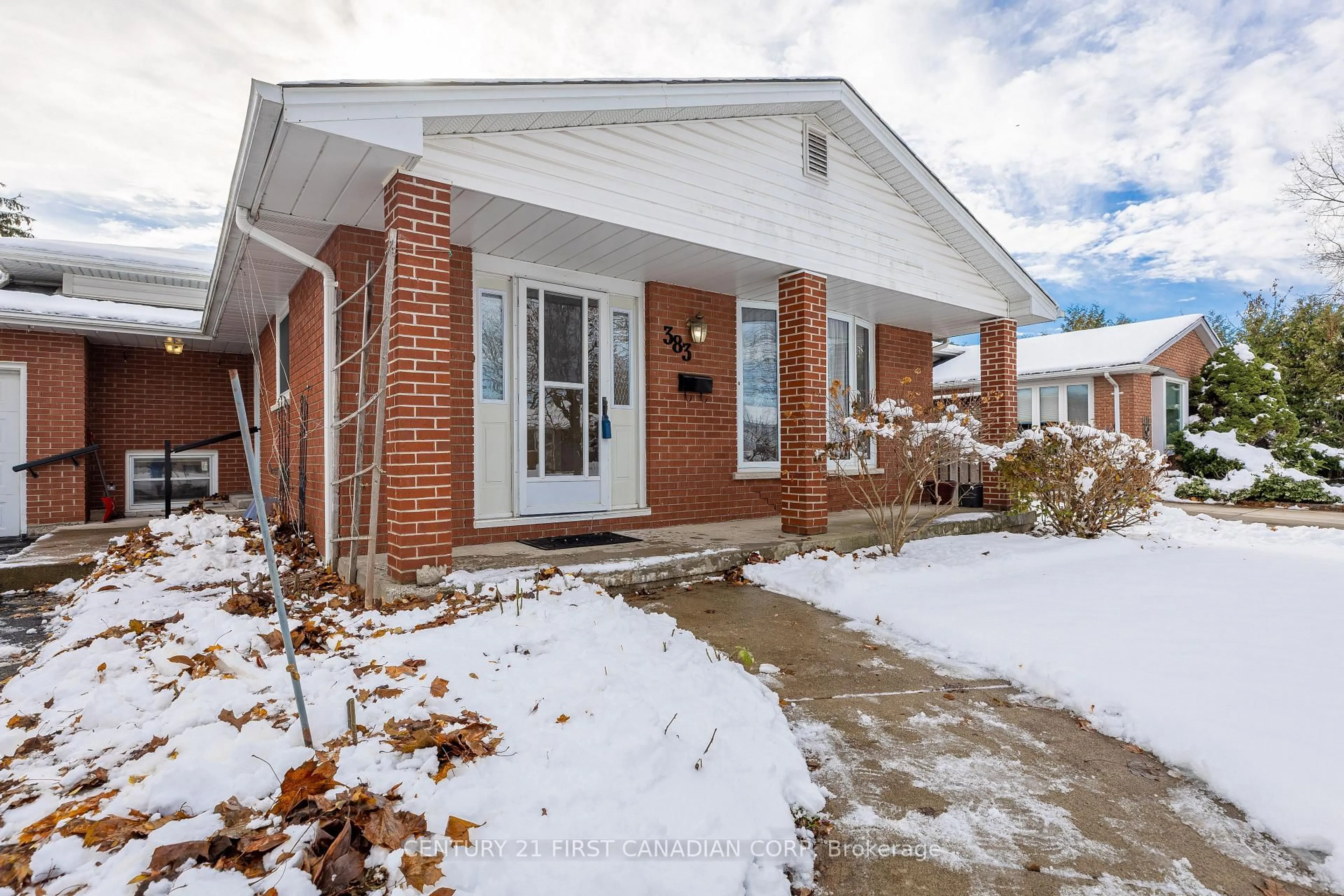Home with brick exterior material, street for 383 Magnolia Cres, London East Ontario N5Y 4T1