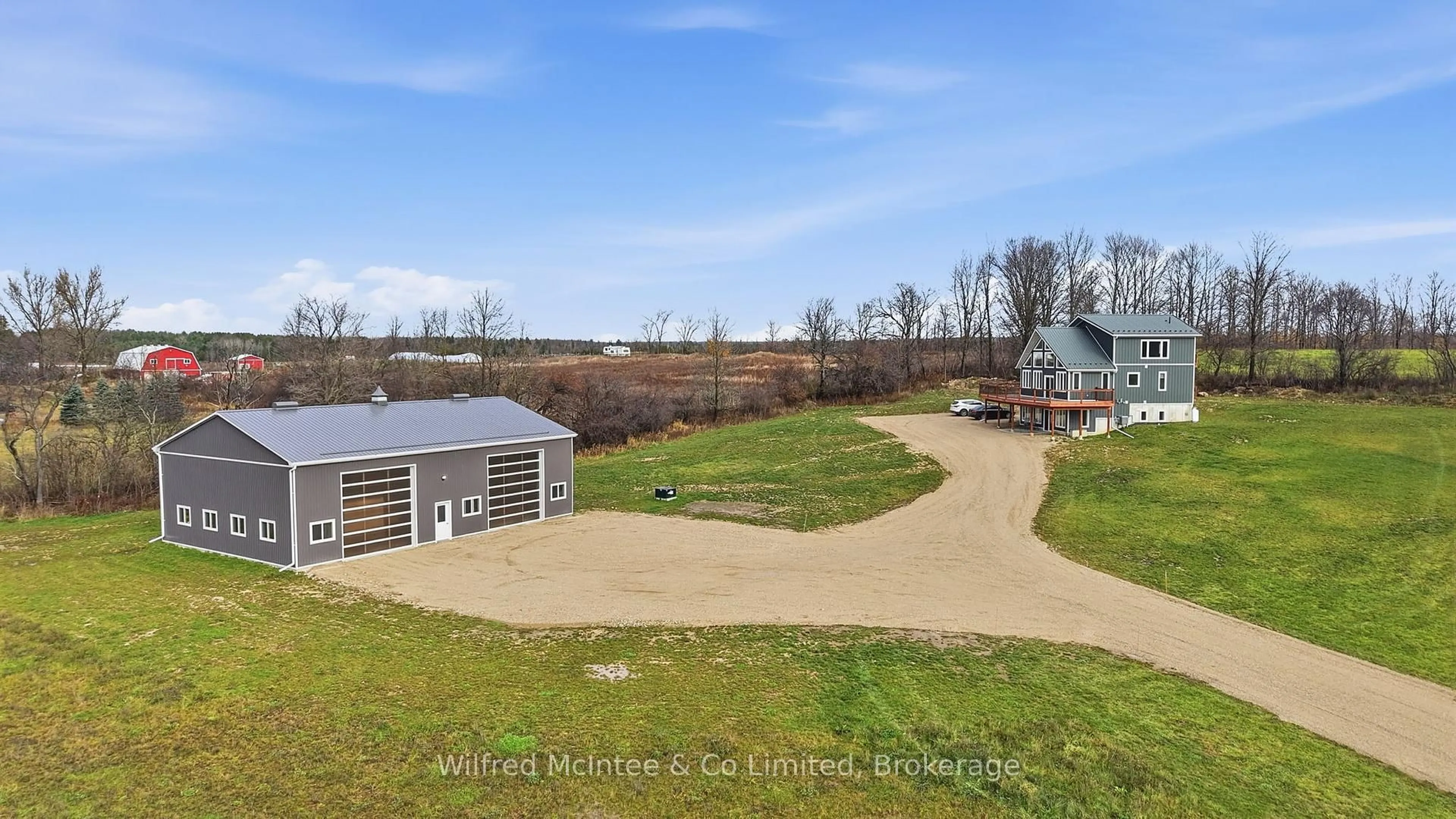 A pic from outside/outdoor area/front of a property/back of a property/a pic from drone, water/lake/river/ocean view for 315225 Hwy 6, Chatsworth Ontario N0H 2V0