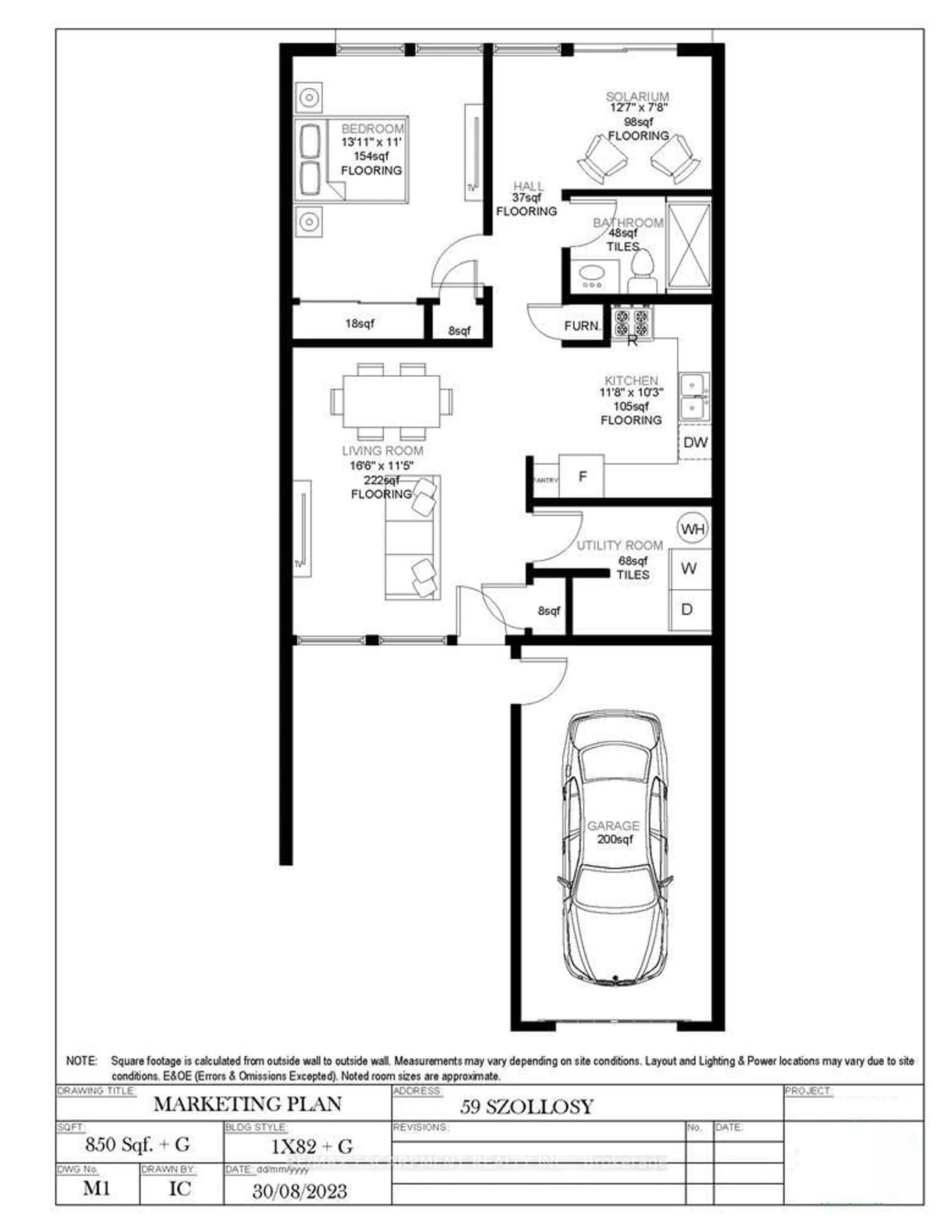 Floor plan for 59 SZOLLOSY Circ, Hamilton Ontario L9B 1T8