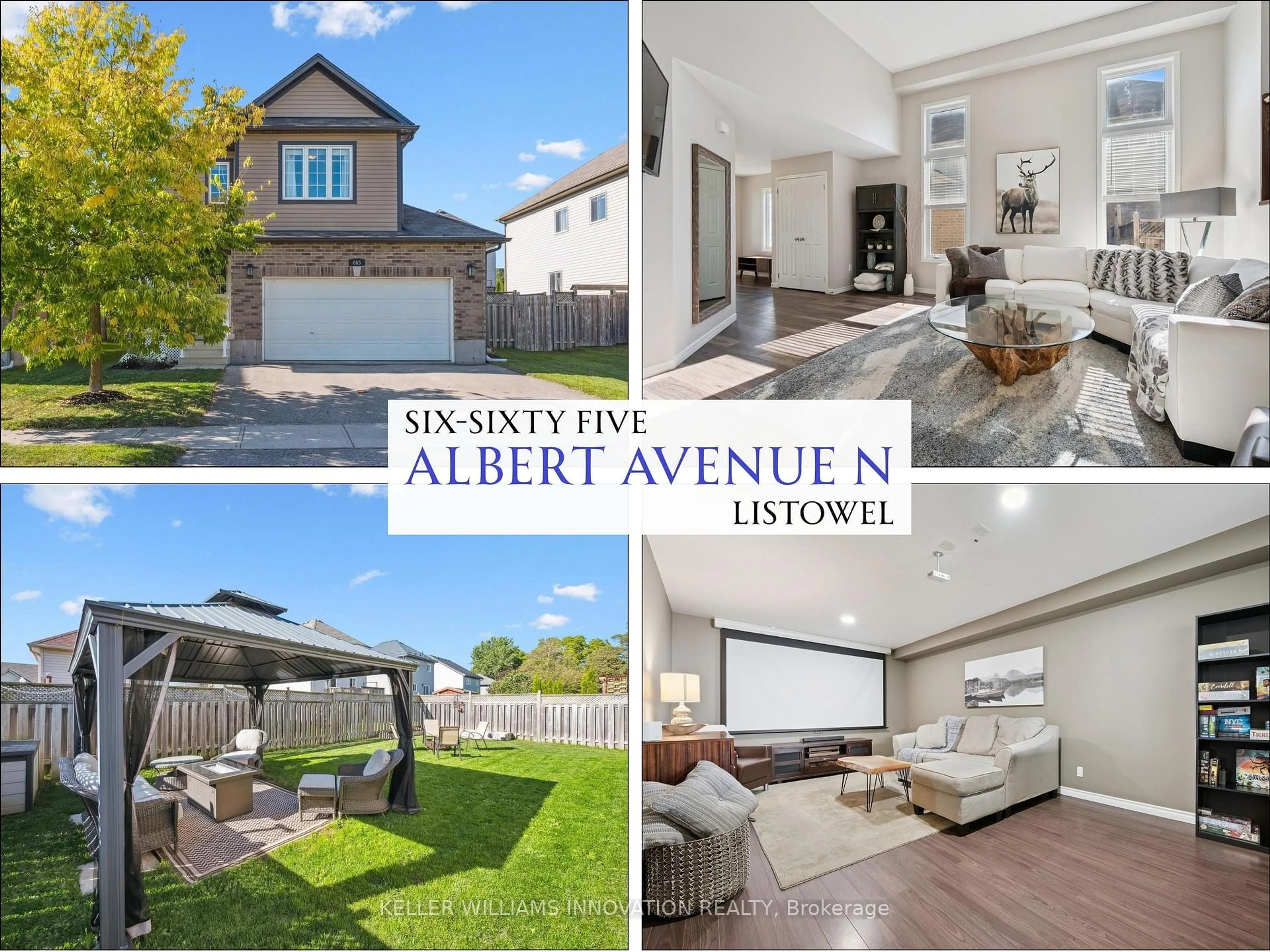 A pic from outside/outdoor area/front of a property/back of a property/a pic from drone, street for 665 Albert Ave, North Perth Ontario N4W 0A1