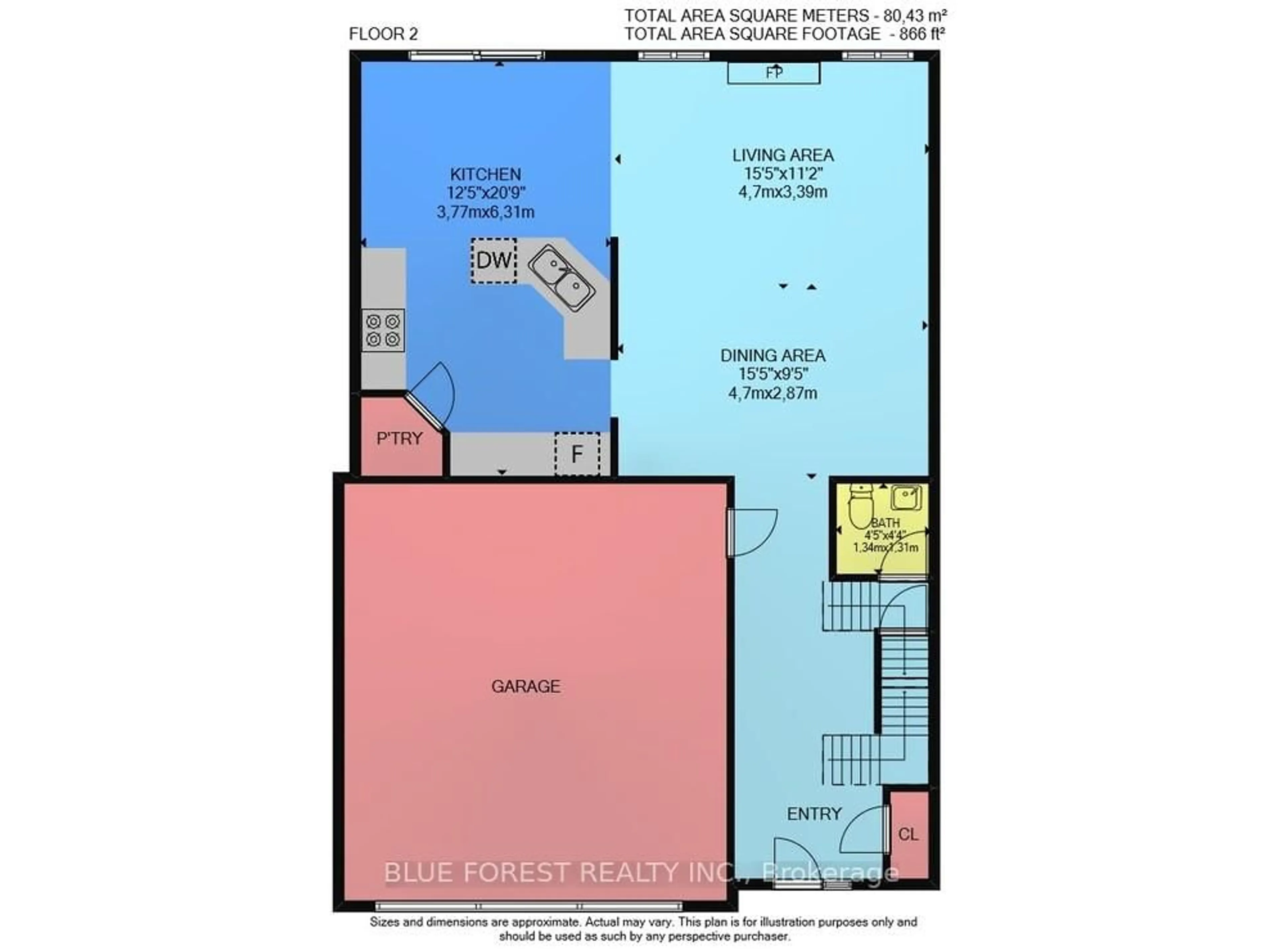 Floor plan for 2408 Asima Dr, London South Ontario N6M 0B3