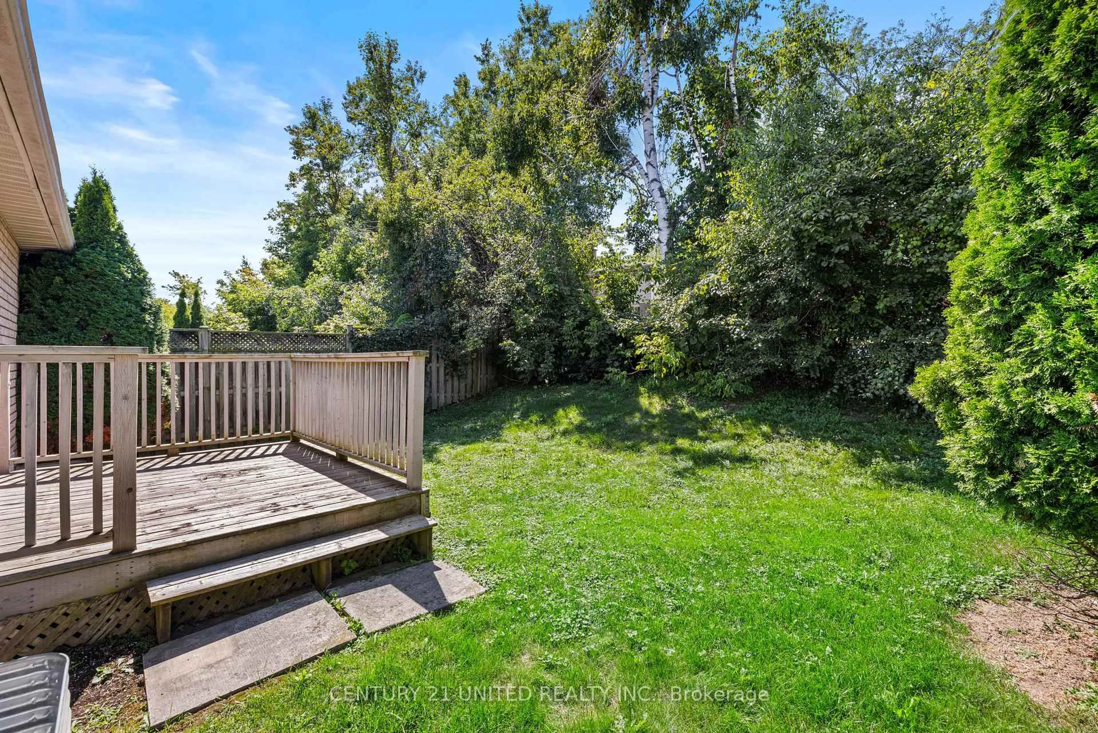 Patio, forest/trees view for 931 Ralphson Cres, Peterborough Ontario K9J 8R5