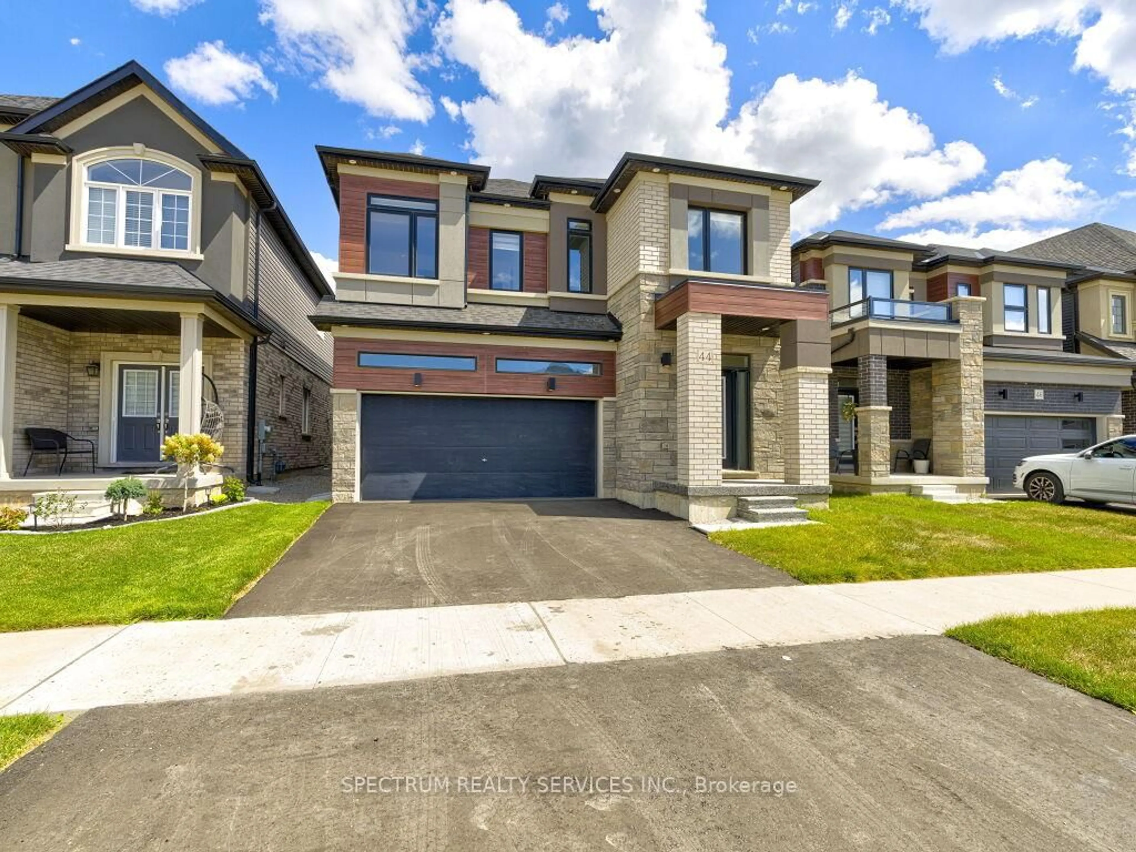 Home with brick exterior material, street for 44 Dennis Ave, Brantford Ontario N3V 0B9